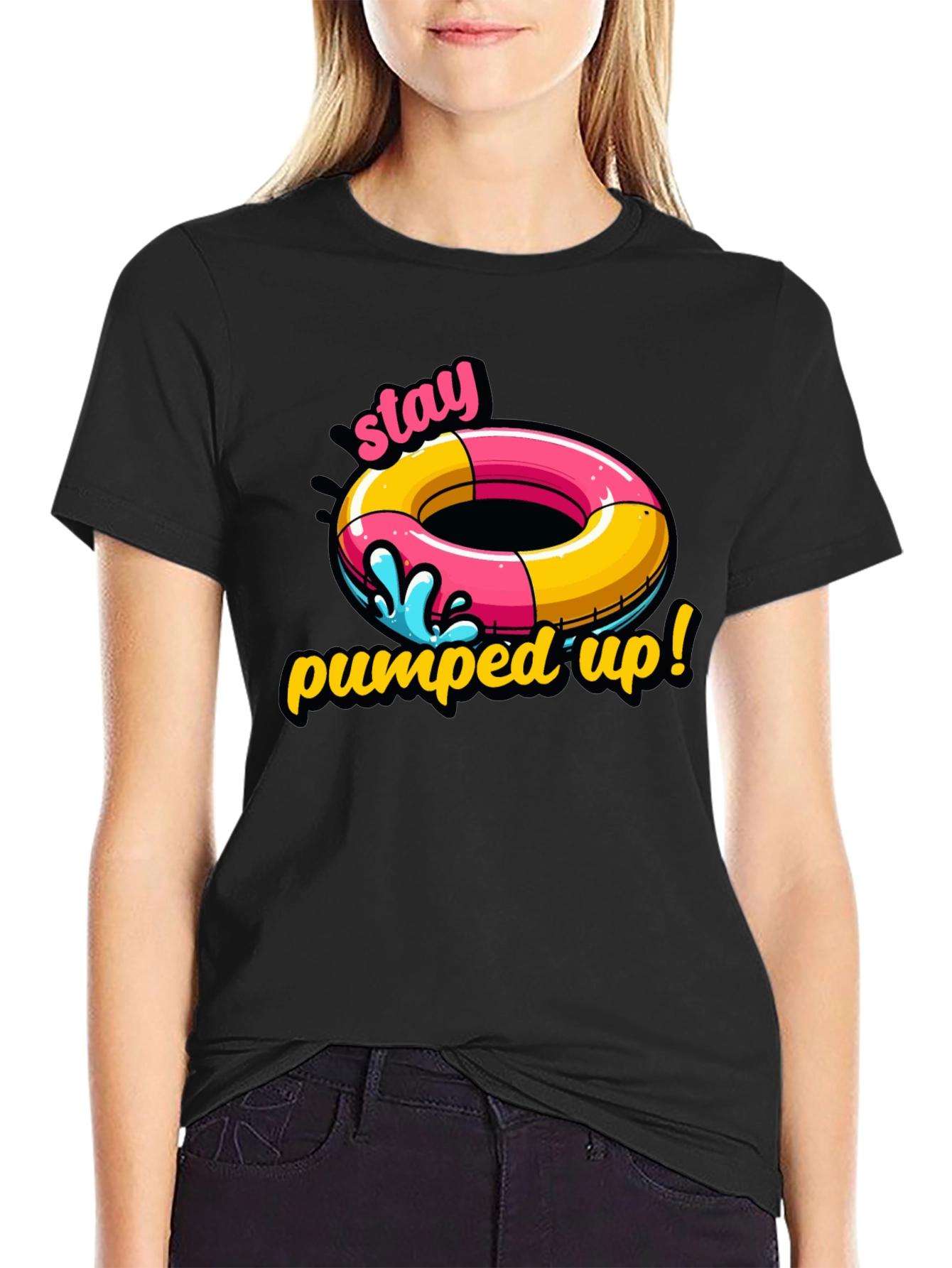 Stay Pumped Up T-Shirt: Funny Summer Graphic Tee