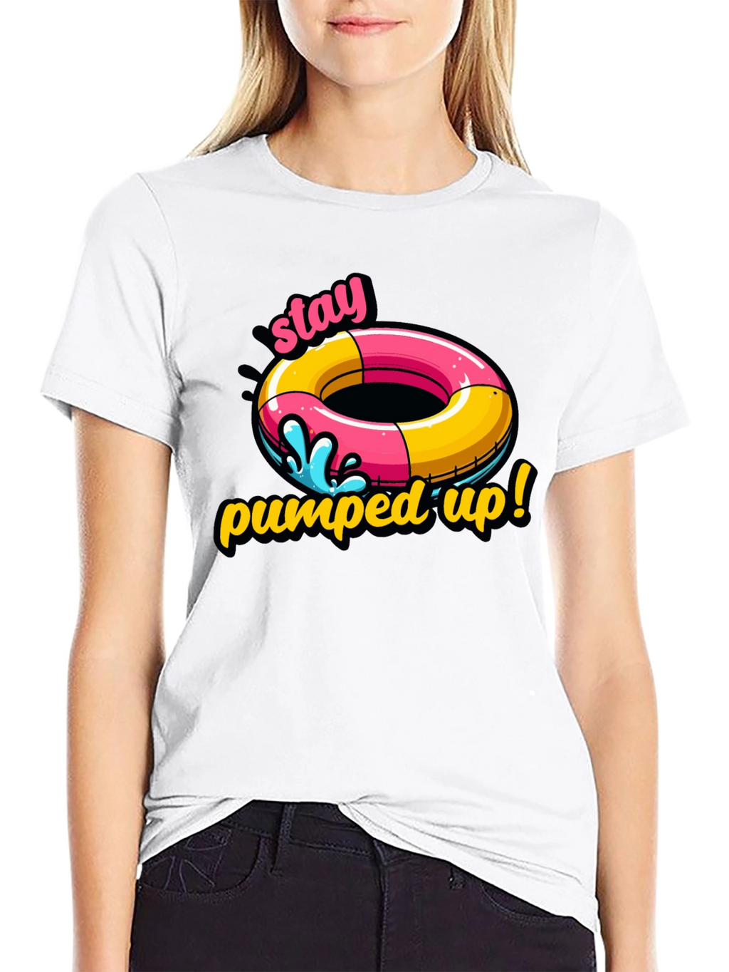 Stay Pumped Up T-Shirt: Funny Summer Graphic Tee