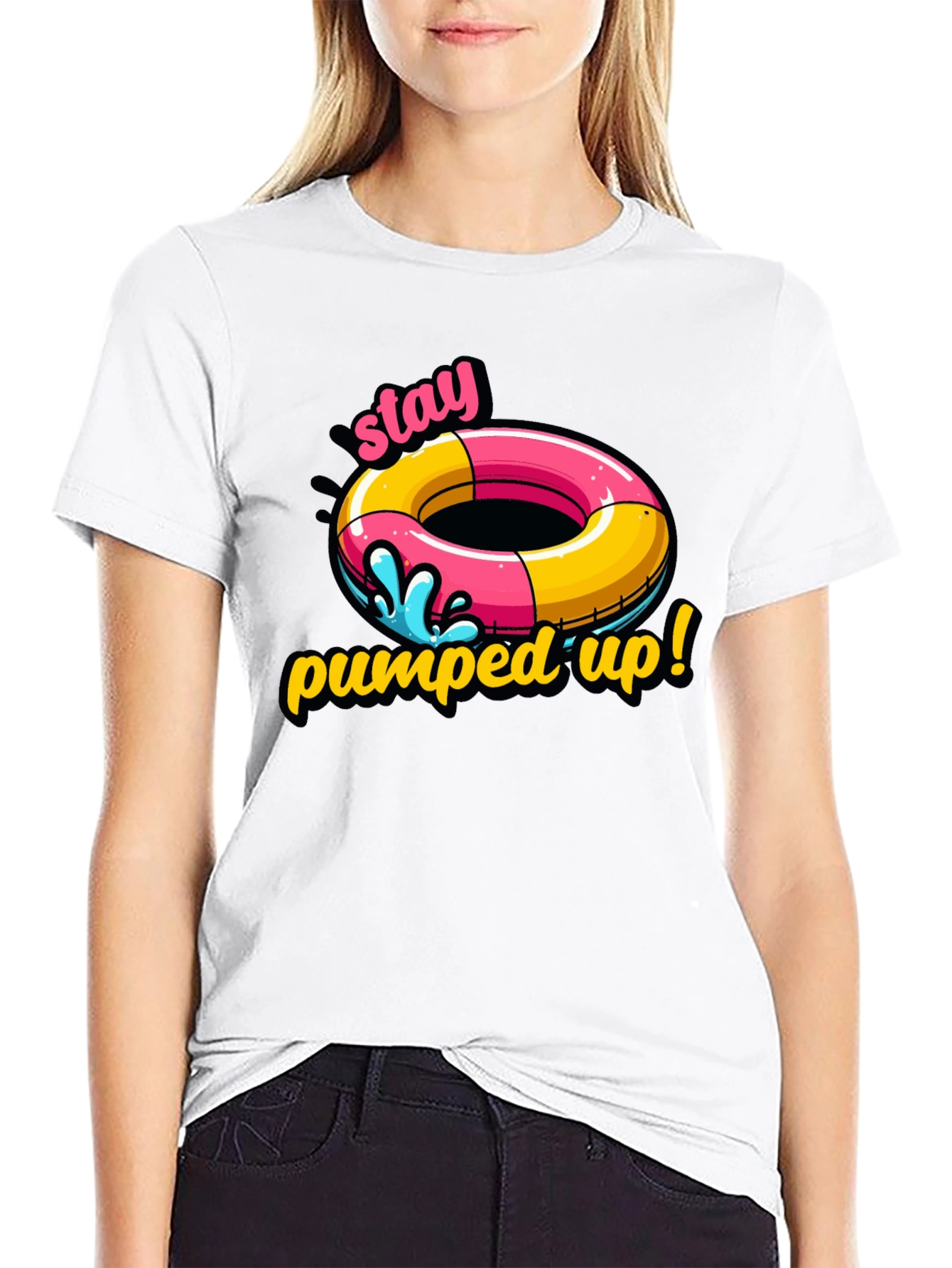 Stay Pumped Up T-Shirt: Funny Summer Graphic Tee