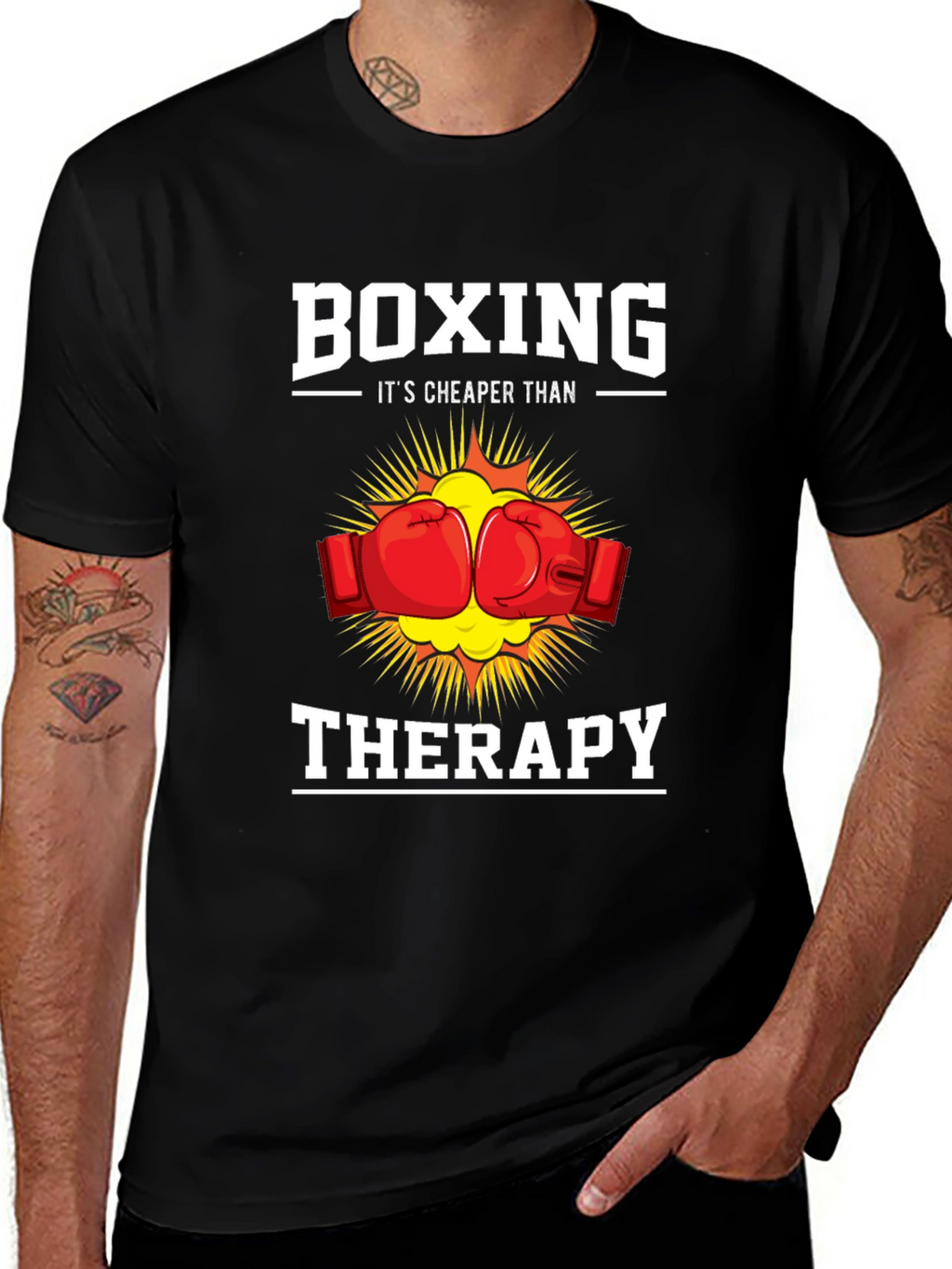 Boxing Cheaper Than Therapy T-Shirt