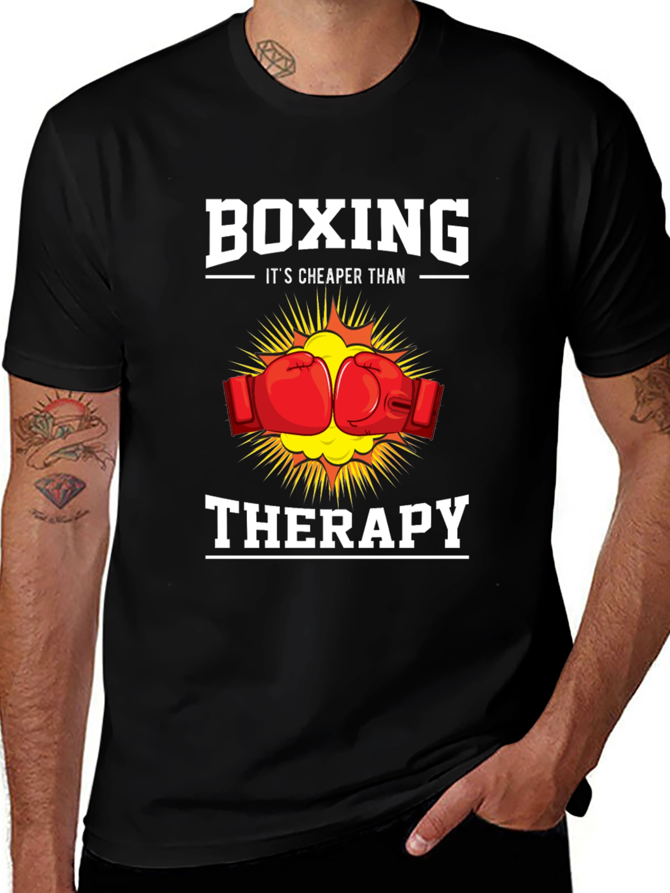 Boxing Cheaper Than Therapy T-Shirt