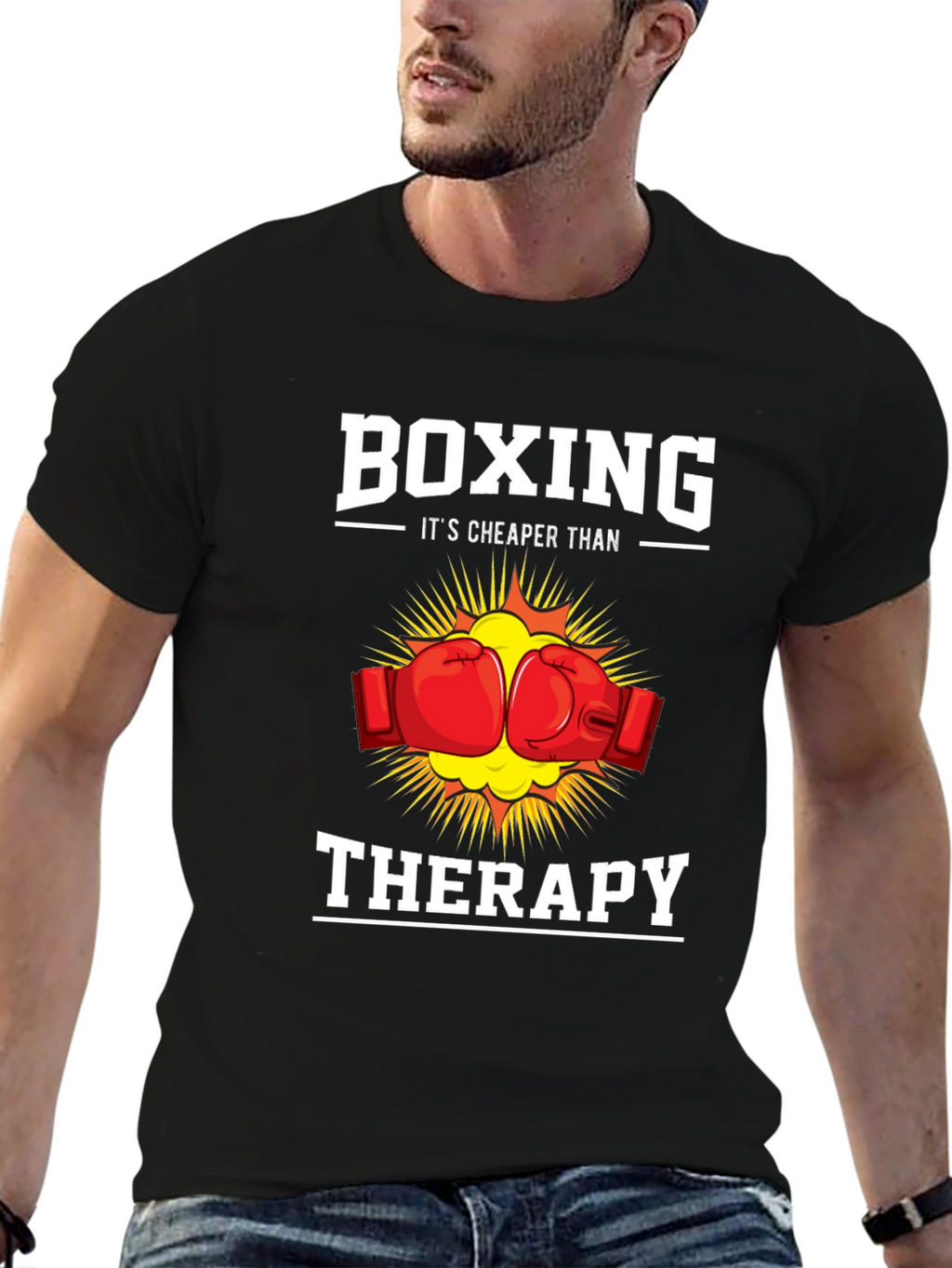 Boxing Cheaper Than Therapy T-Shirt