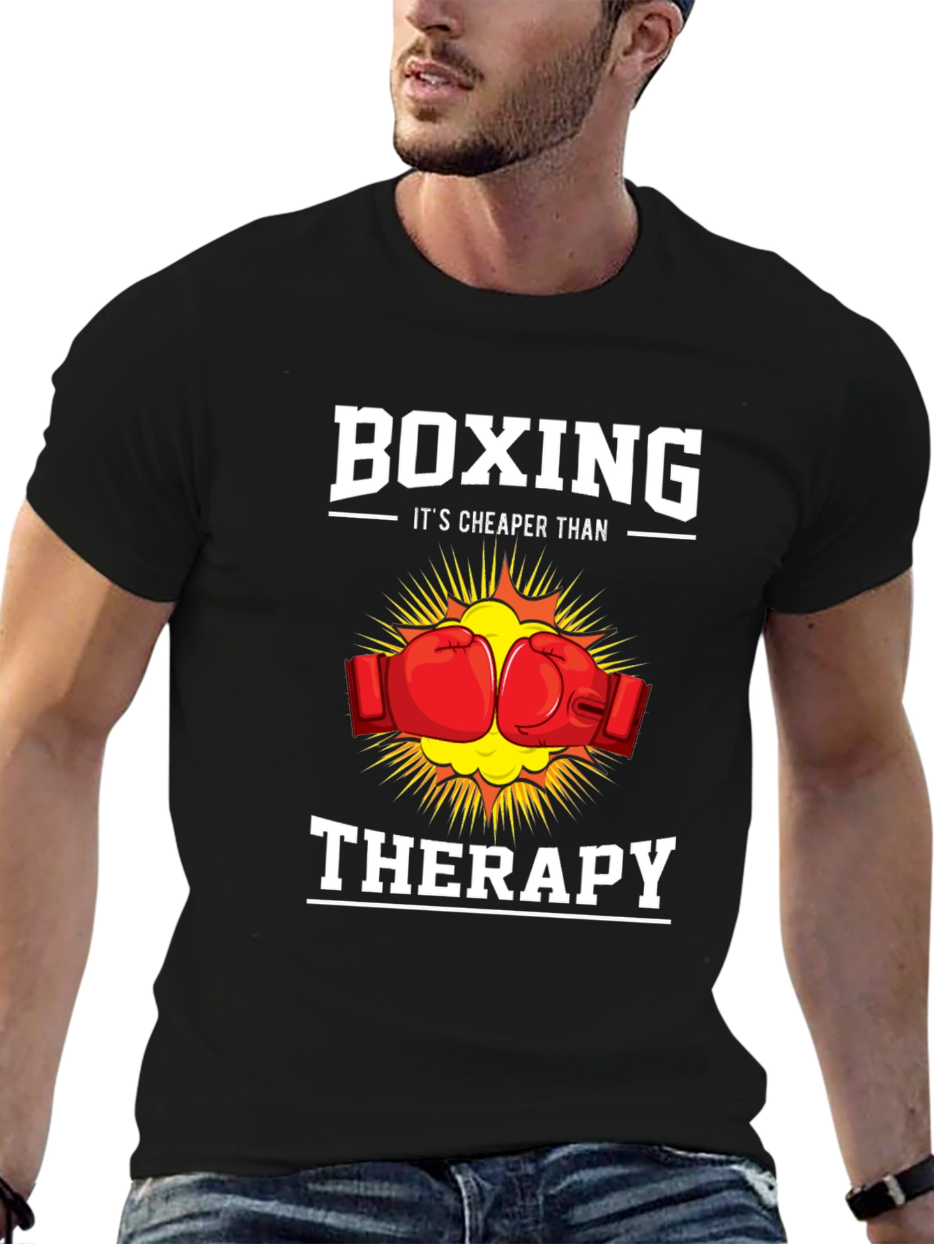 Boxing Cheaper Than Therapy T-Shirt