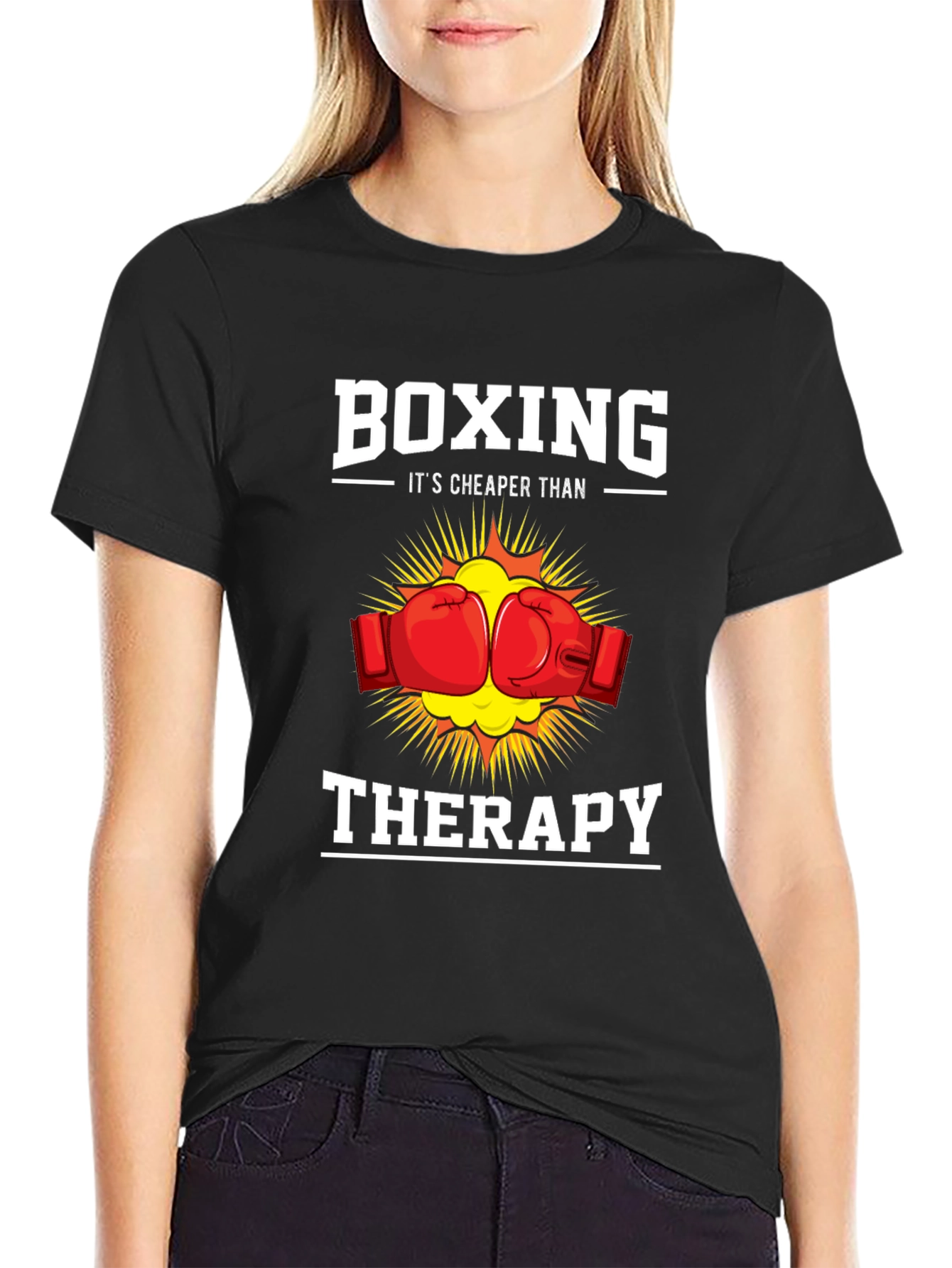 Boxing Cheaper Than Therapy T-Shirt