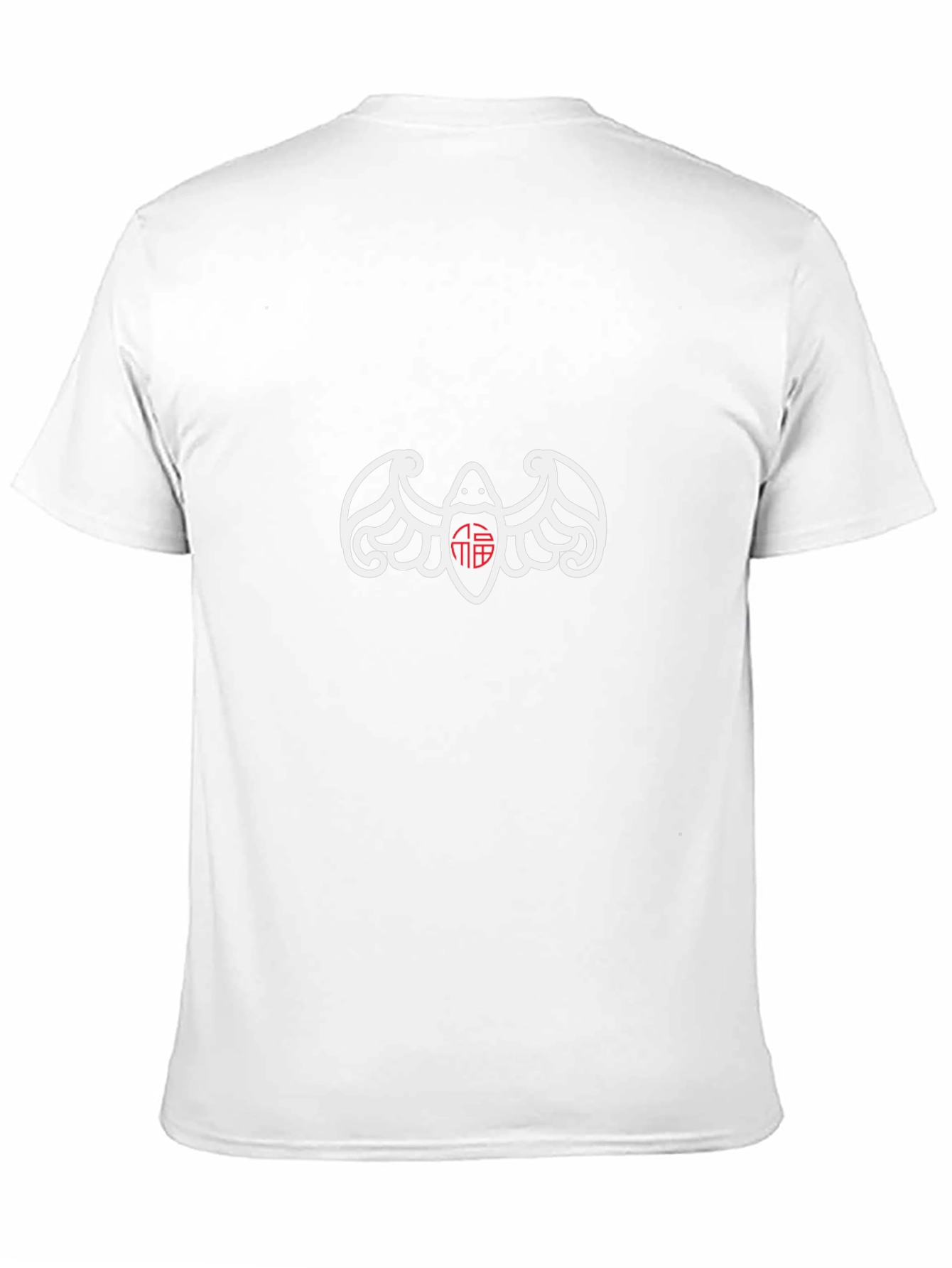 Unique Bat Graphic Print Black T-Shirt