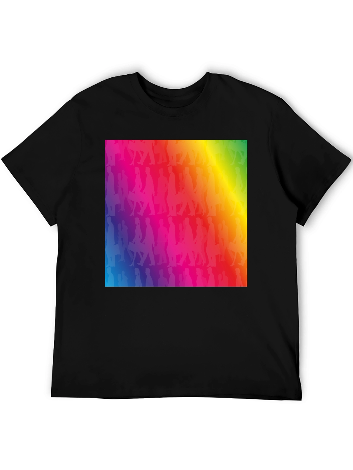 Rainbow Silhouette Graphic T-Shirt