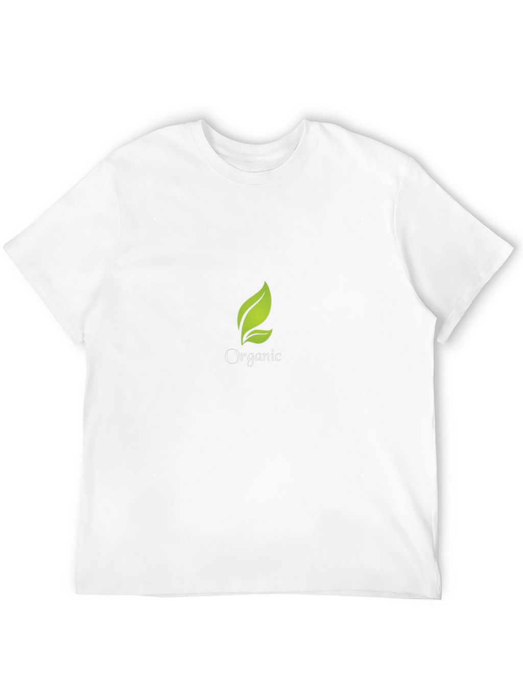 Organic Leaf Black T-Shirt - Eco-Friendly Style