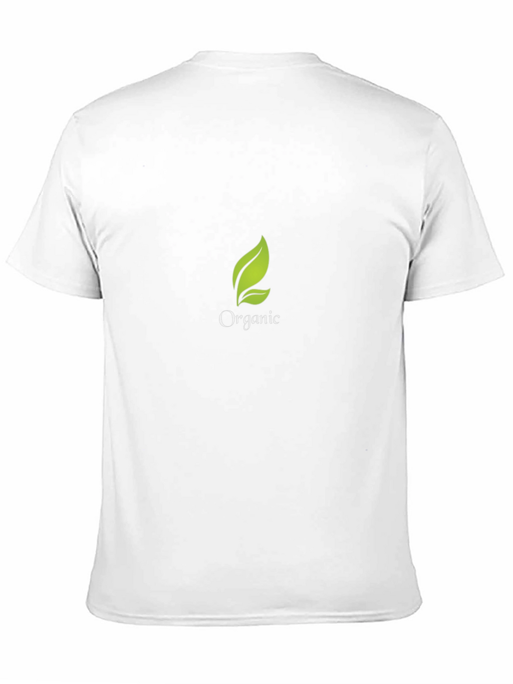 Organic Leaf Black T-Shirt - Eco-Friendly Style