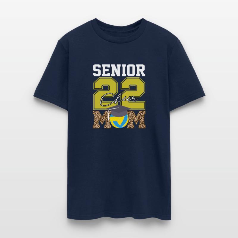 Senior 2022 Volleyball And Cheer Mom Leopard Plaid