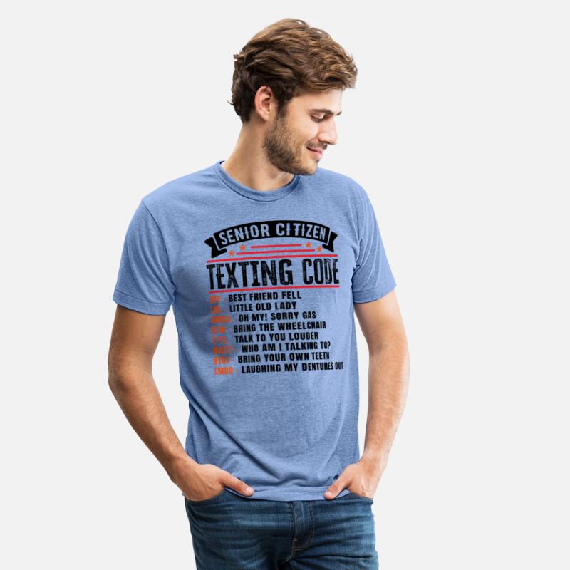 Senior Citizen's Texting Code Funny Retirement