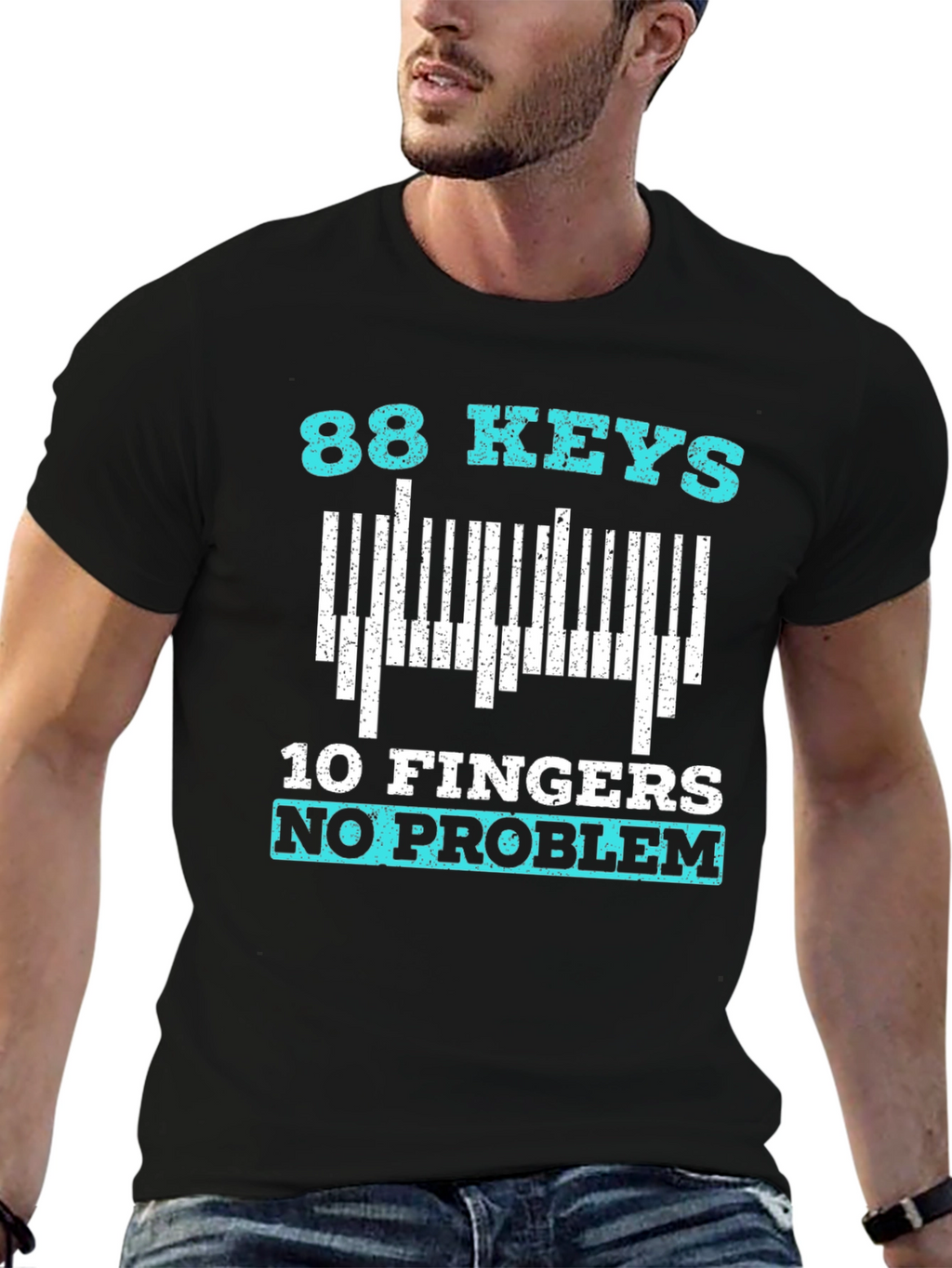 88 Keys 10 Fingers No Problem T-Shirt