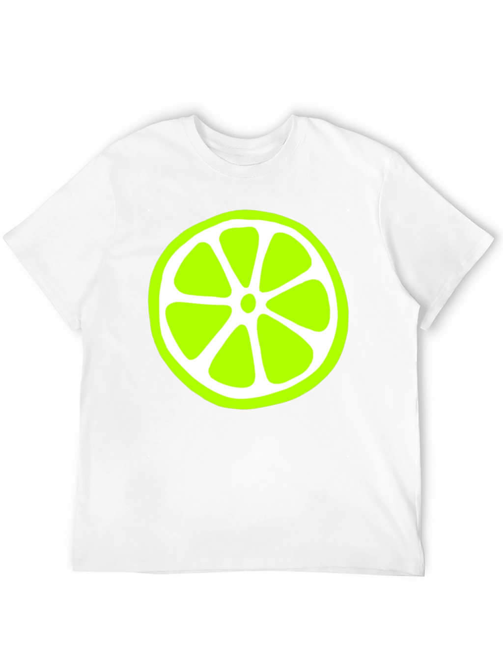 Lime Slice Graphic Black T-Shirt