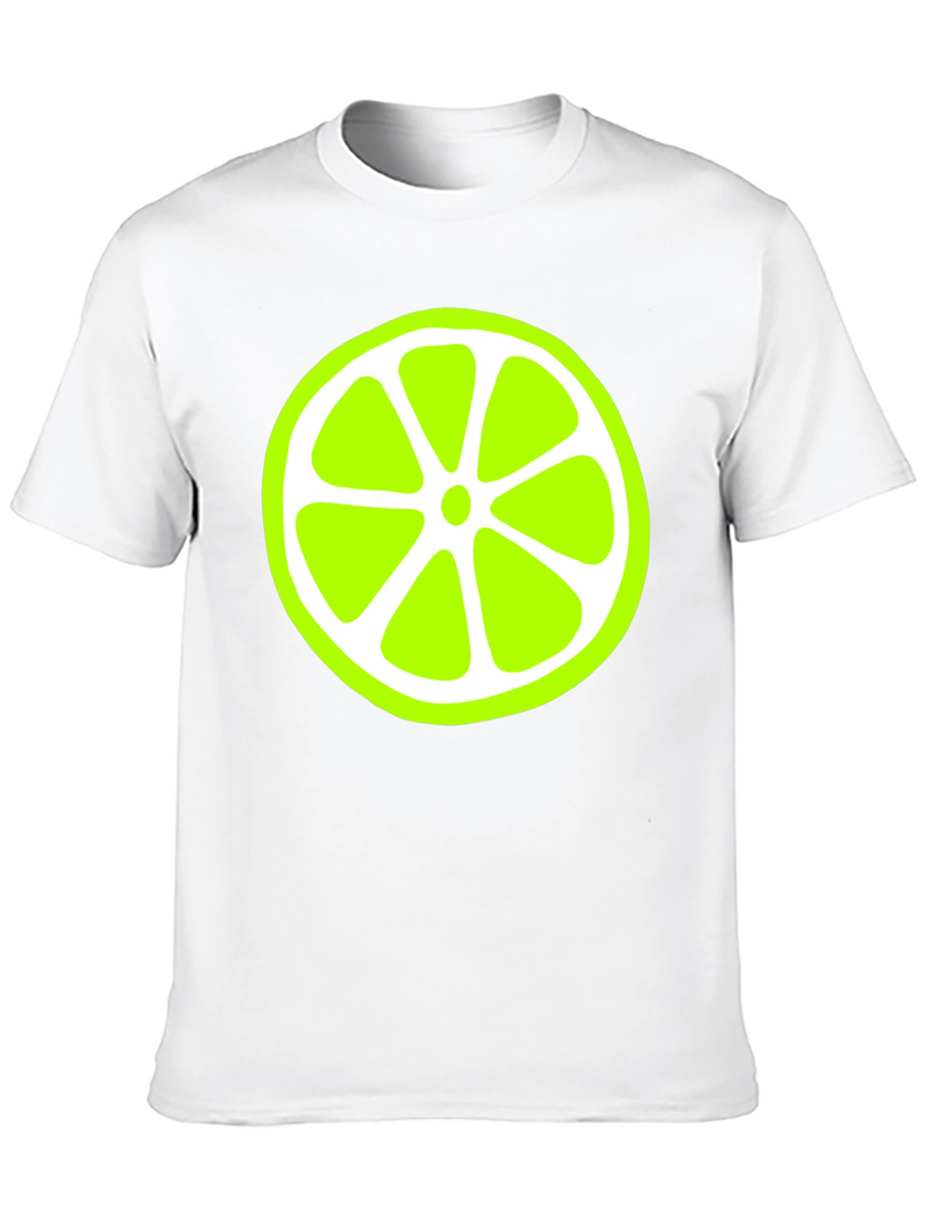 Lime Slice Graphic Black T-Shirt