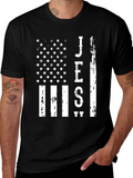 Jesus Flag Graphic Tee - Patriotic Christian Apparel
