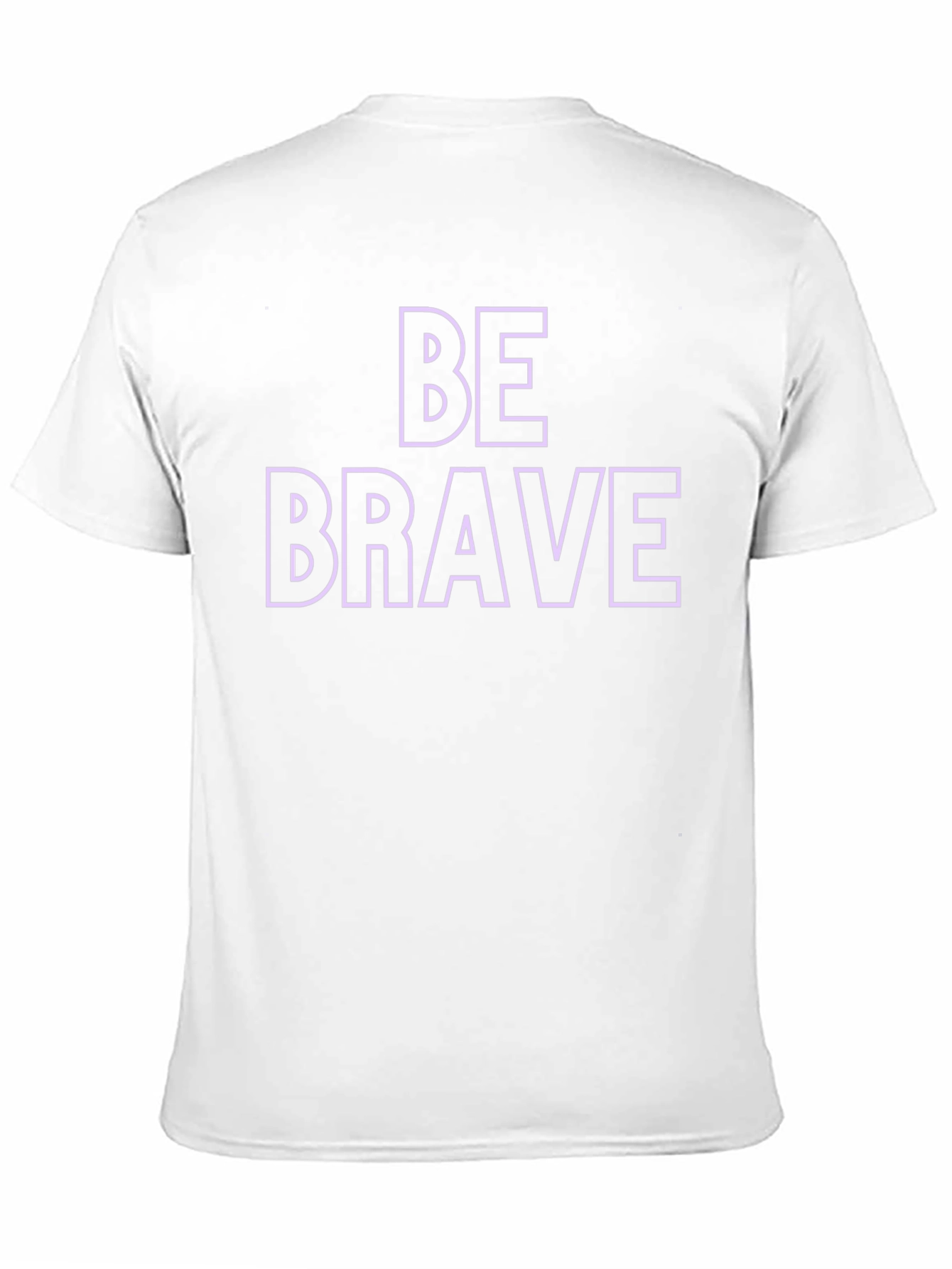 Be Brave Graphic Print Crew Neck T-Shirt