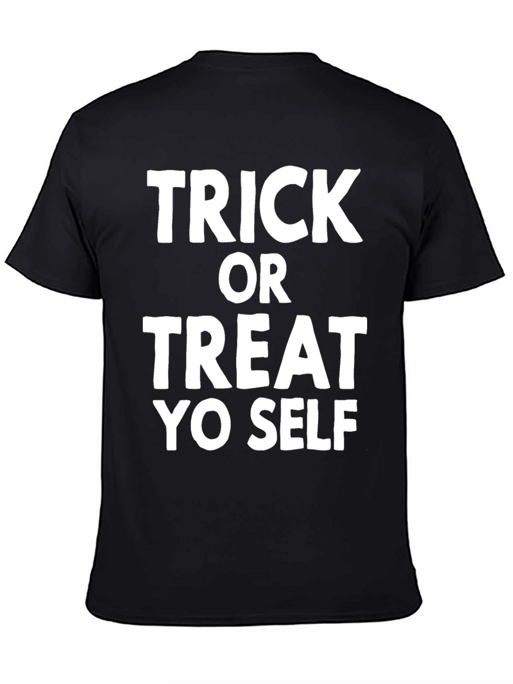 Trick Or Treat Yo Self Black Graphic Tee