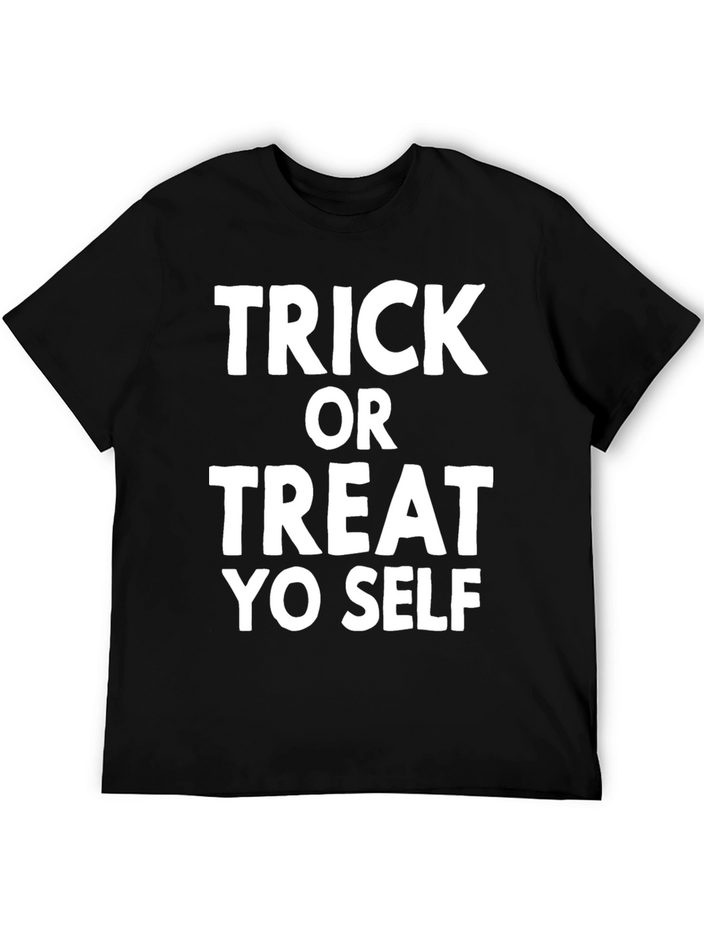 Trick Or Treat Yo Self Black Graphic Tee