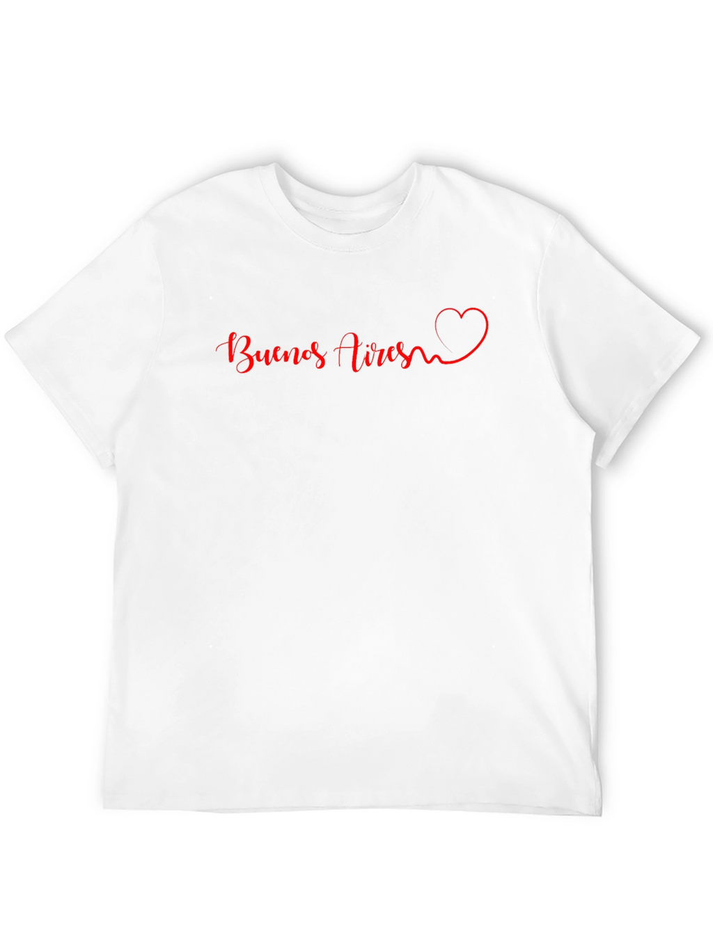 Buenos Aires Heart Graphic Black T-Shirt