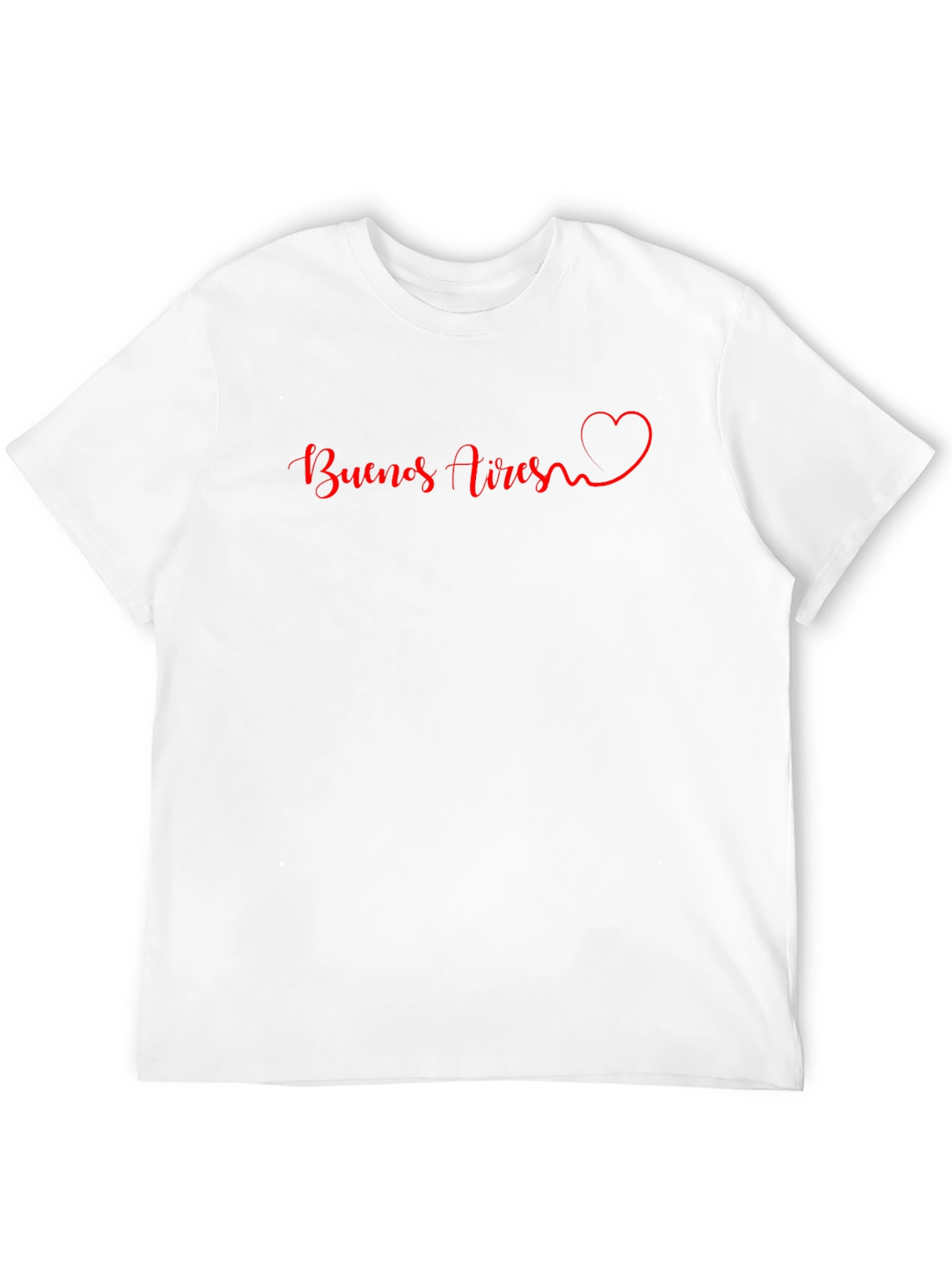 Buenos Aires Heart Graphic Black T-Shirt