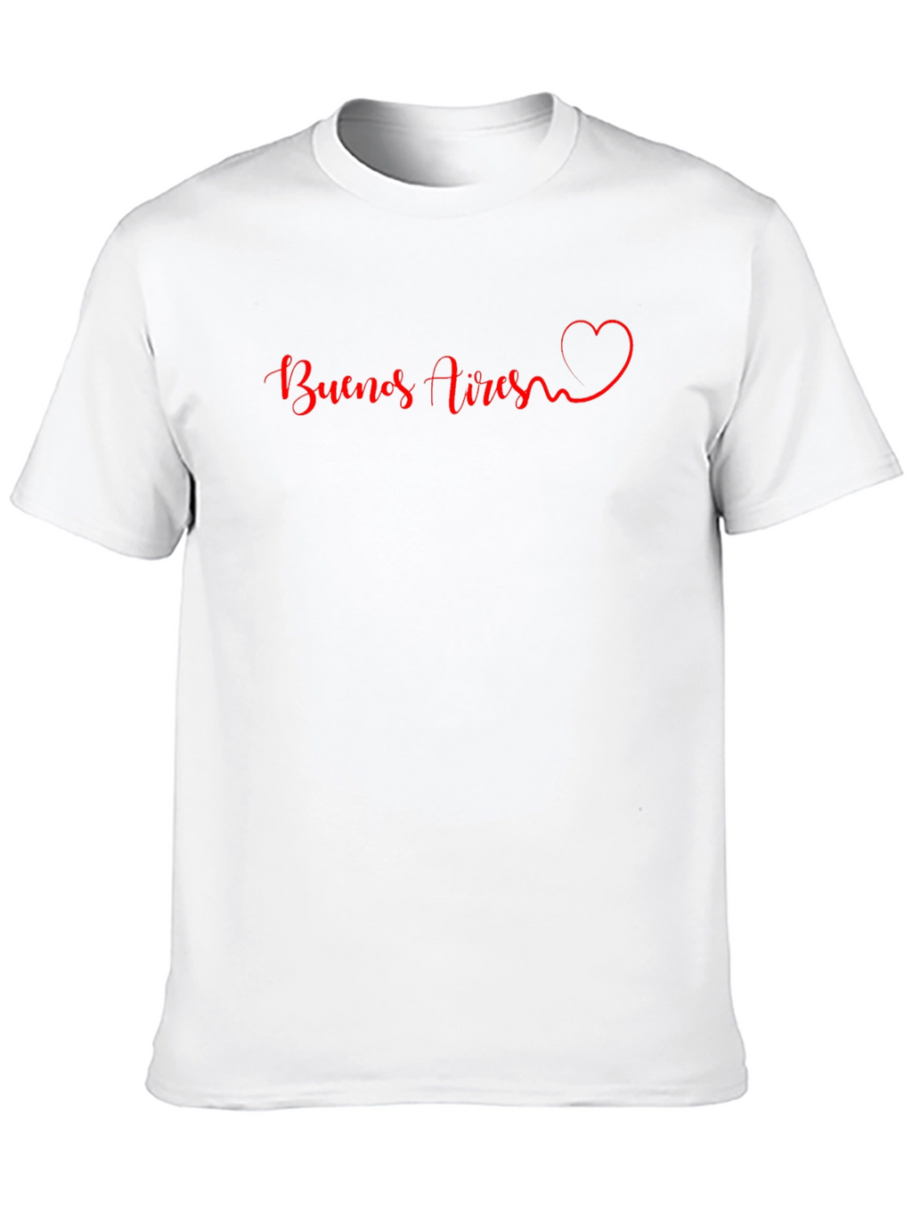 Buenos Aires Heart Graphic Black T-Shirt