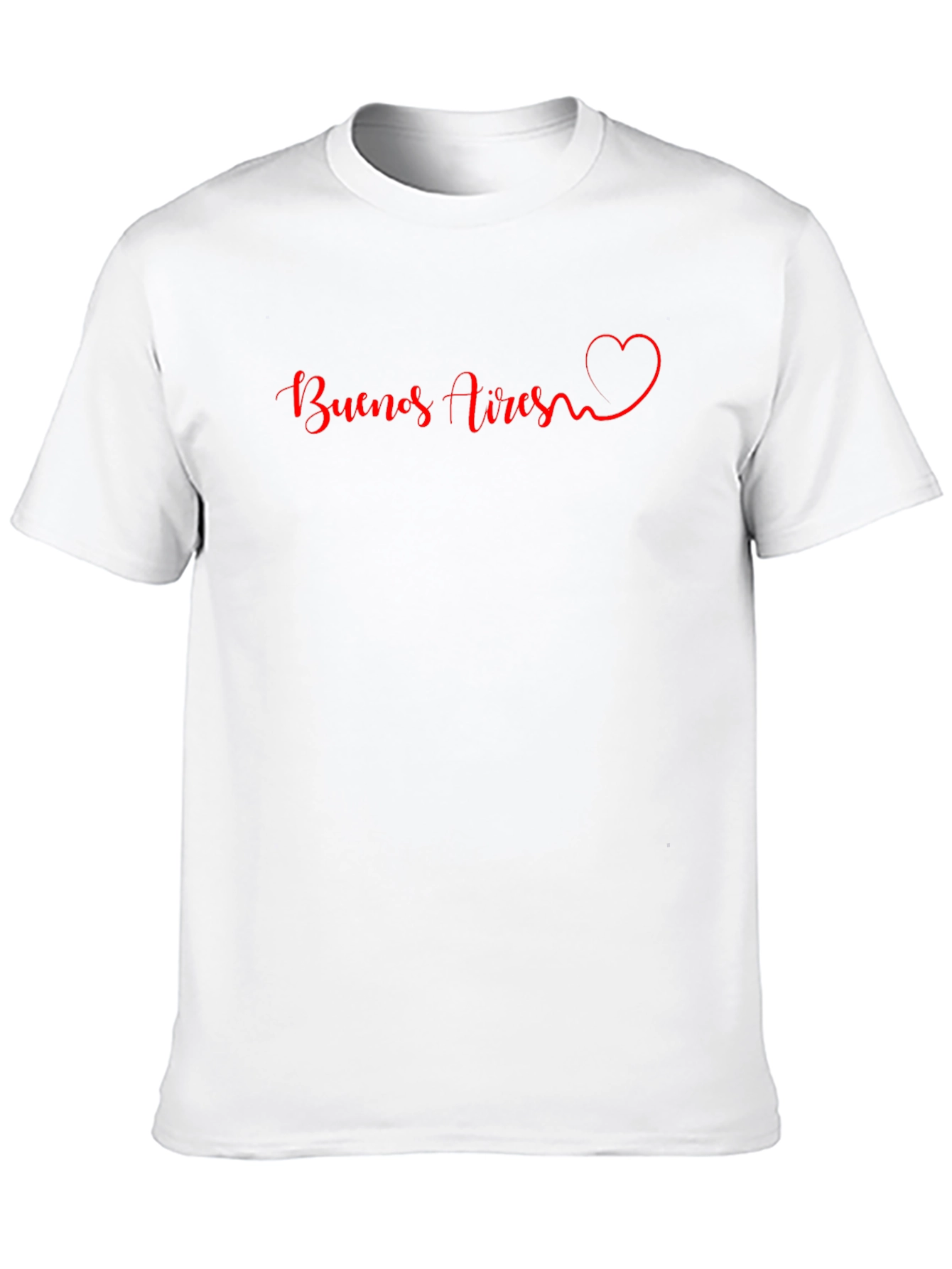 Buenos Aires Heart Graphic Black T-Shirt