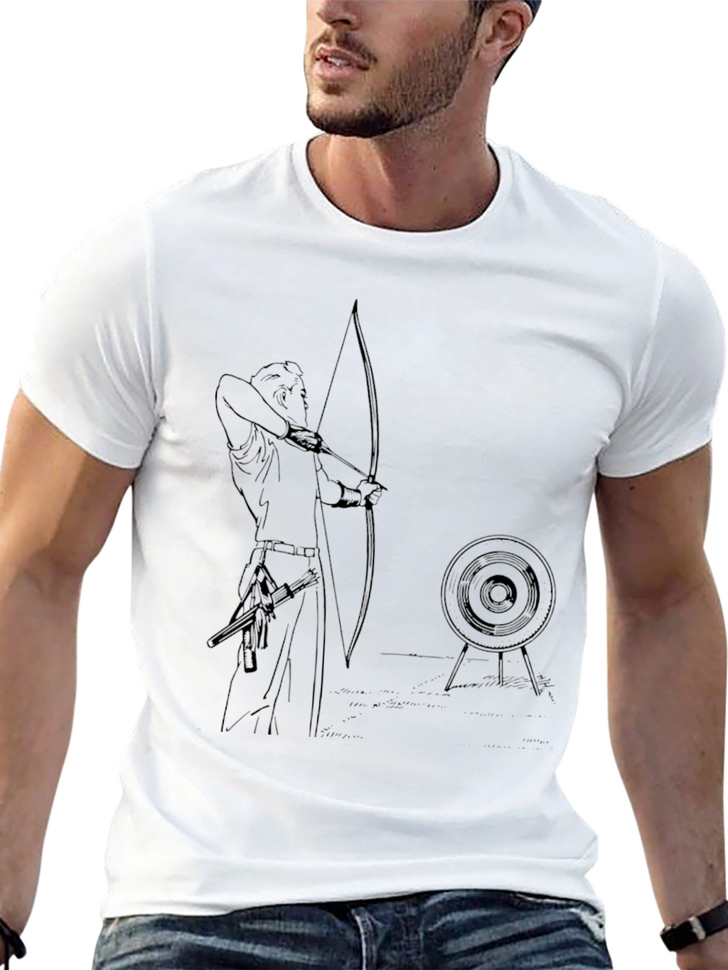 Archer T-Shirt - Bow and Arrow Target Practice Tee