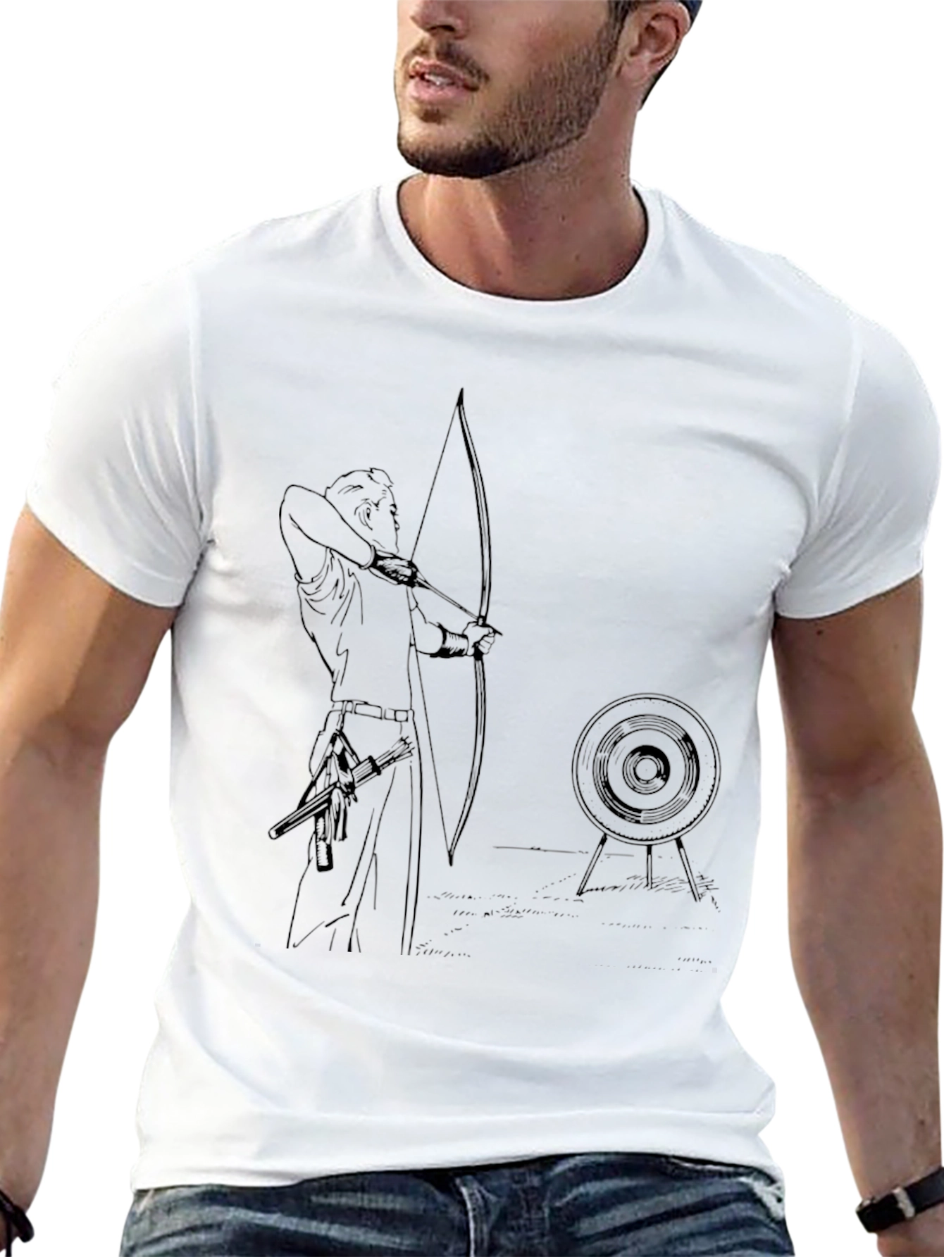 Archer T-Shirt - Bow and Arrow Target Practice Tee