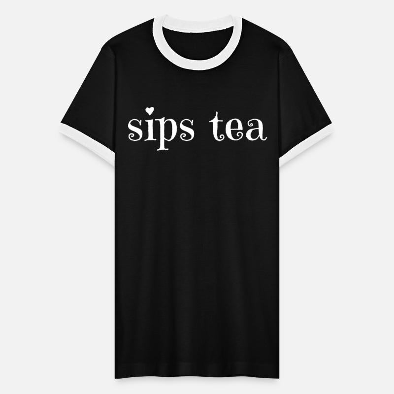 Sips Tea Trending Saying A Girly Meme For Gossips