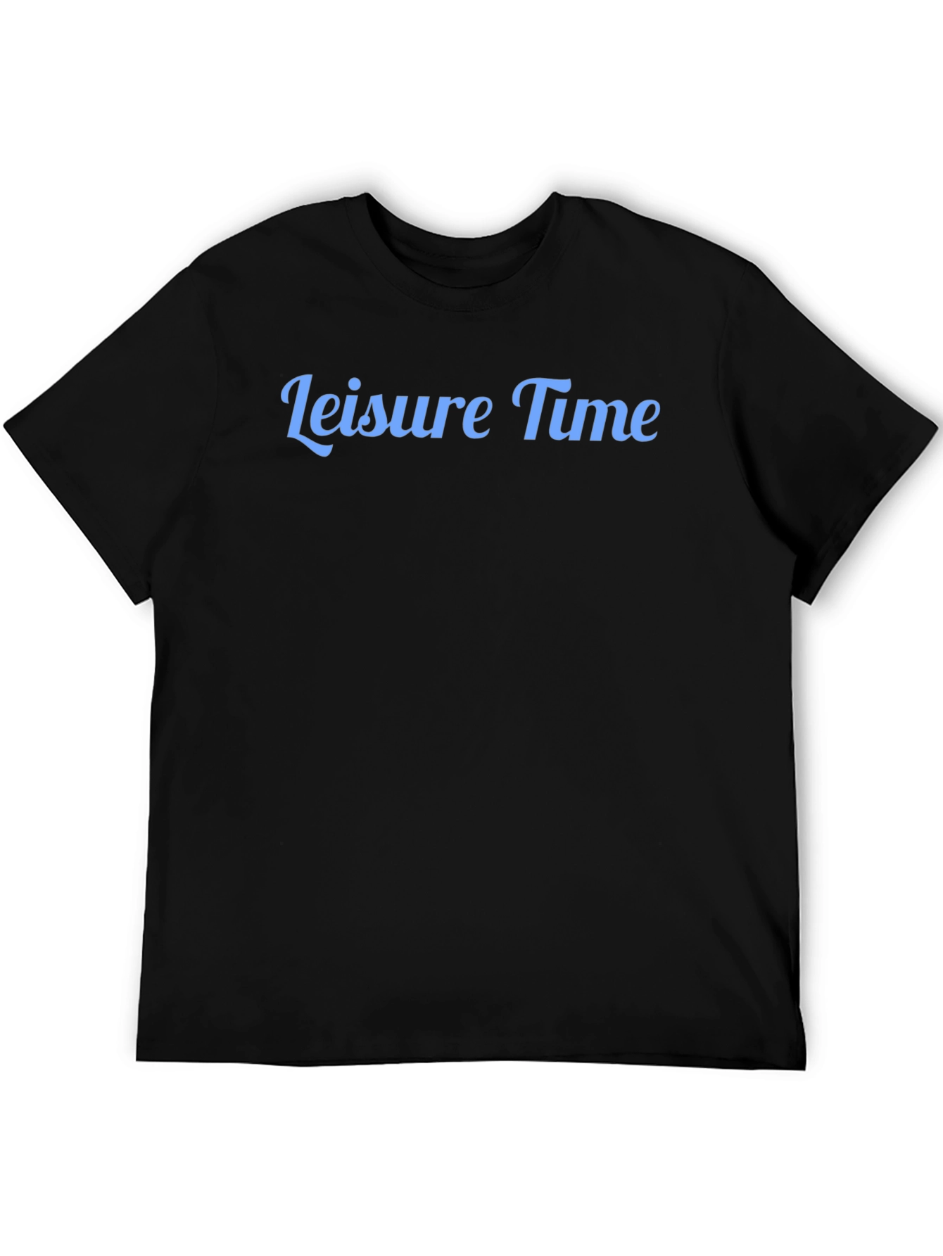 Leisure Time Graphic Tee - Black Casual Comfort