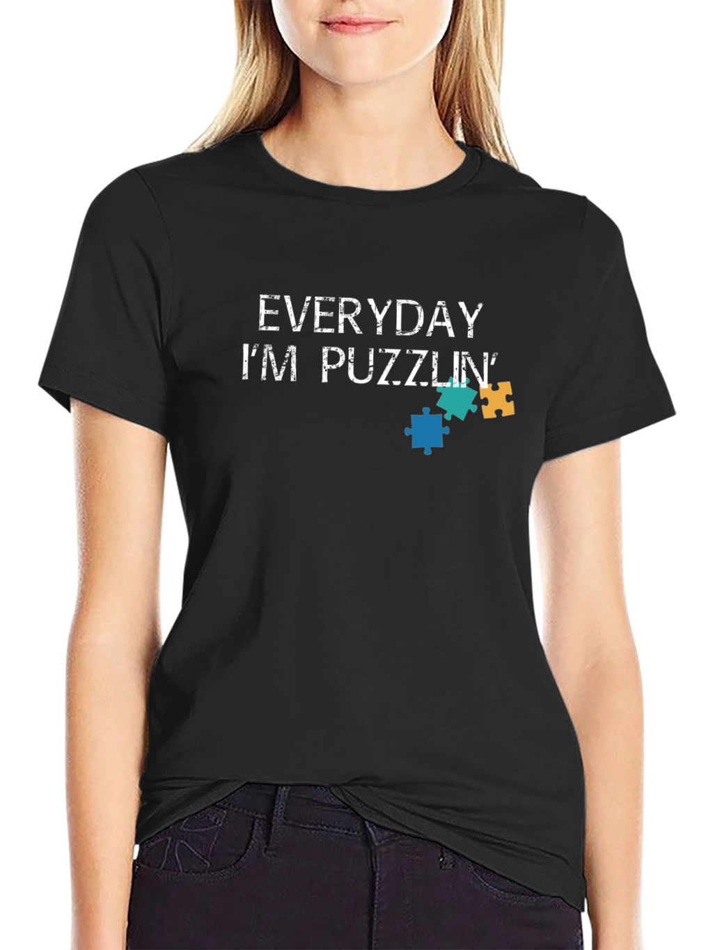 Everyday Im Puzzlin Graphic Tee