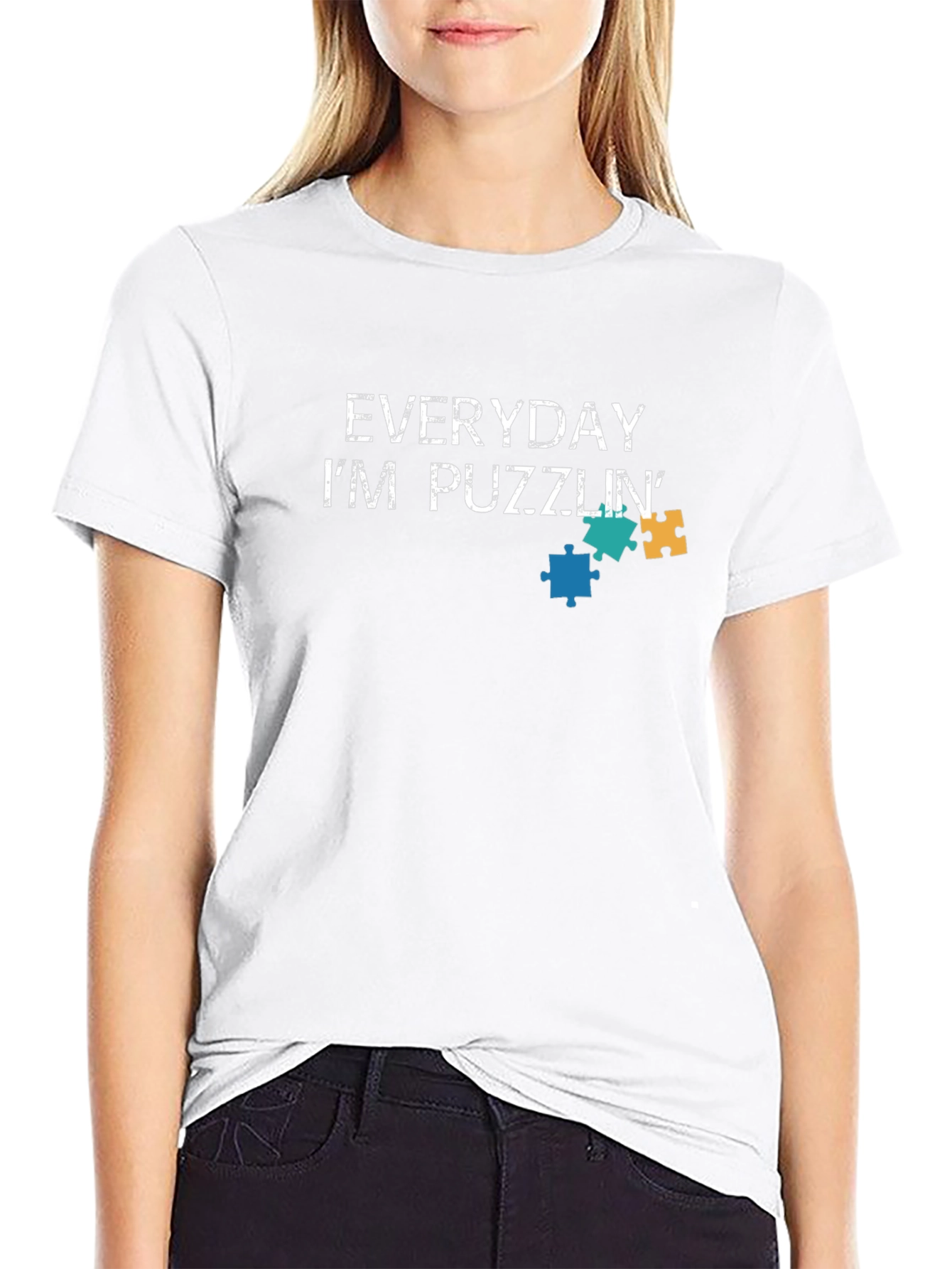 Everyday Im Puzzlin Graphic Tee