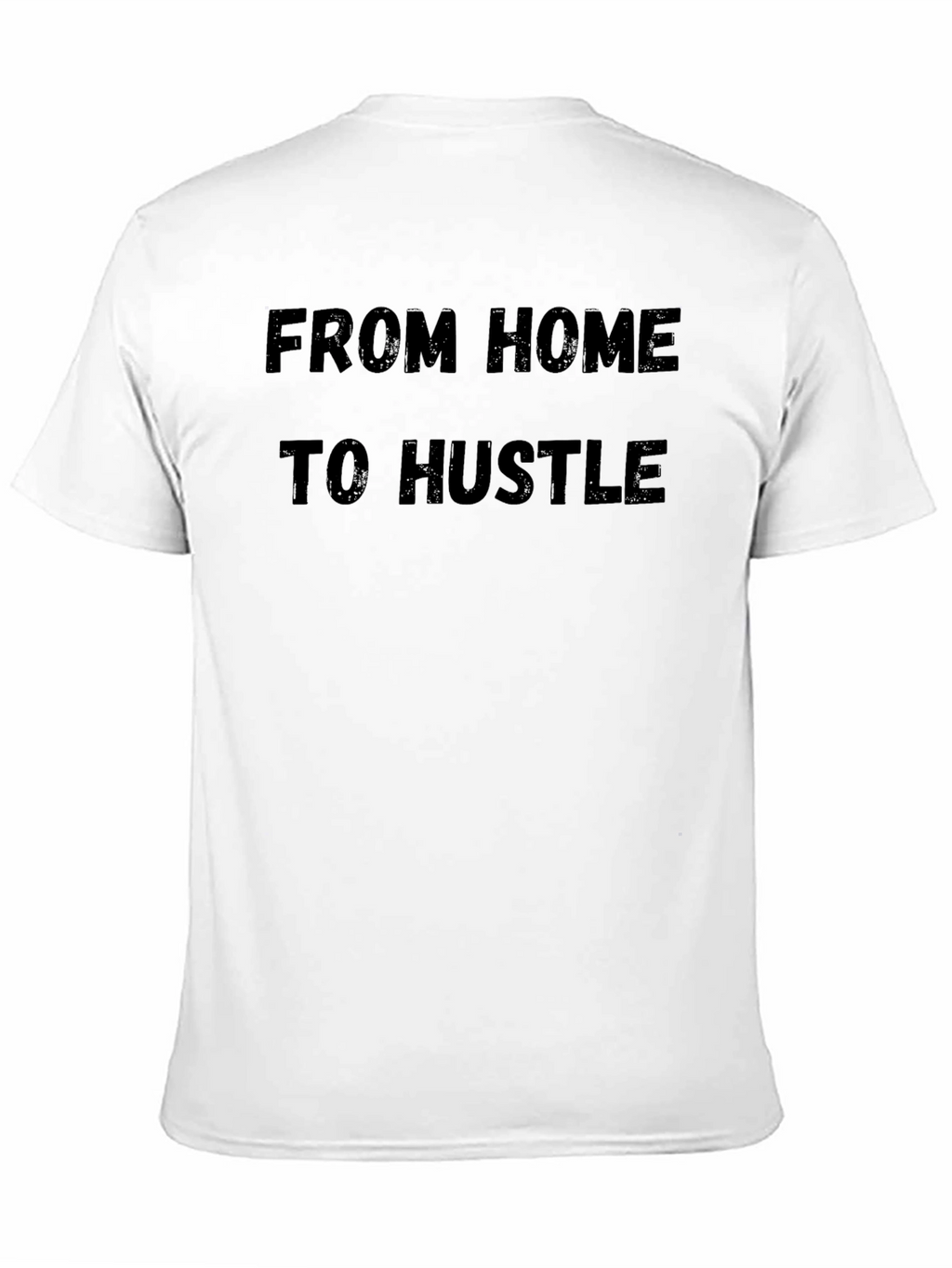 From Home to Hustle Black Graphic Tee