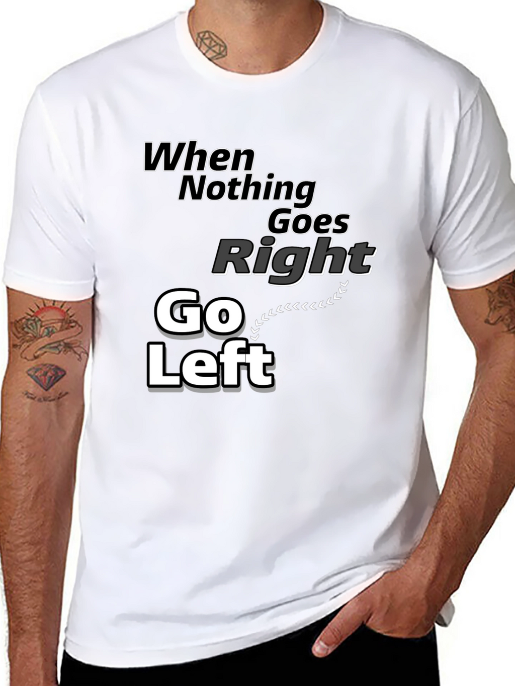 Go Left Graphic T-Shirt