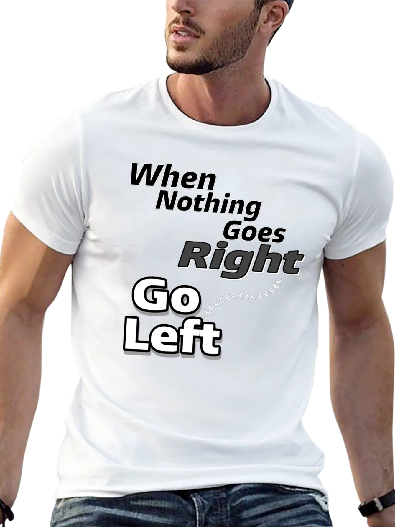 Go Left Graphic T-Shirt