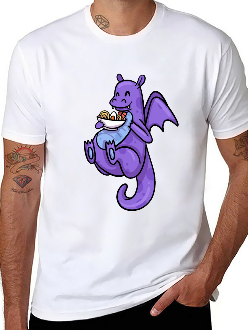 Dragon Ramen T-Shirt - Funny Anime Tee