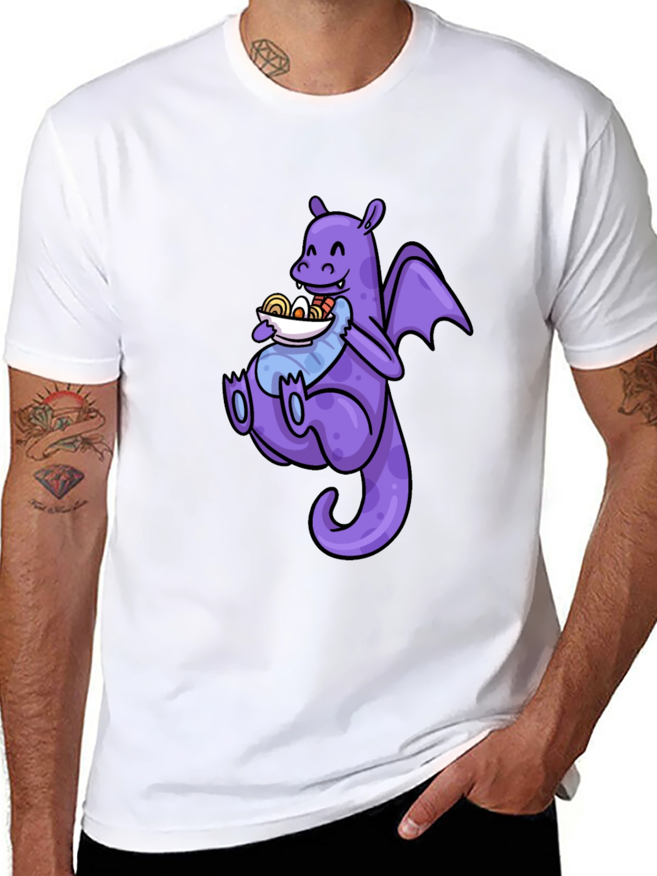 Dragon Ramen T-Shirt - Funny Anime Tee