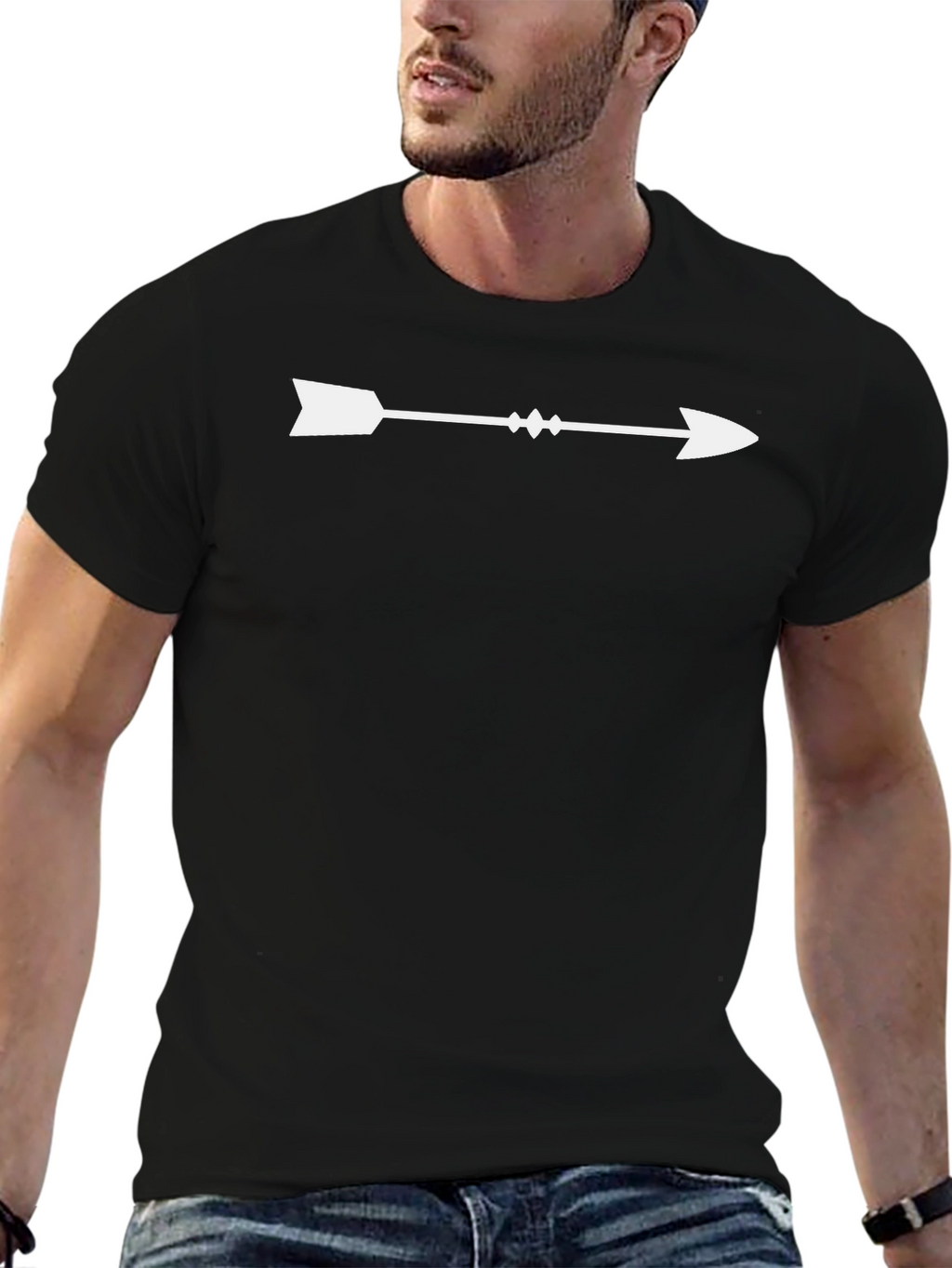 Mens Arrow Graphic Tee - Black