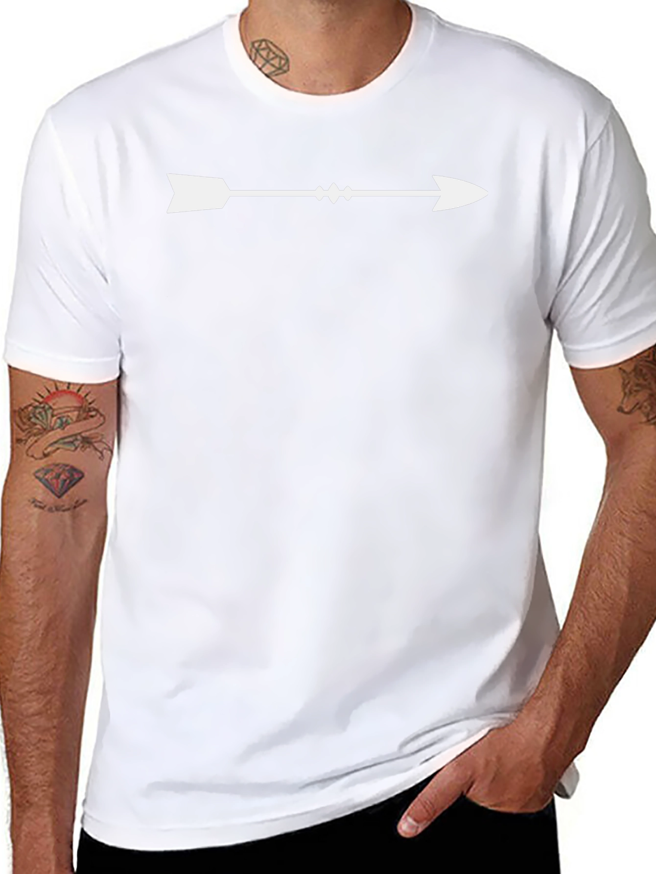 Mens Arrow Graphic Tee - Black