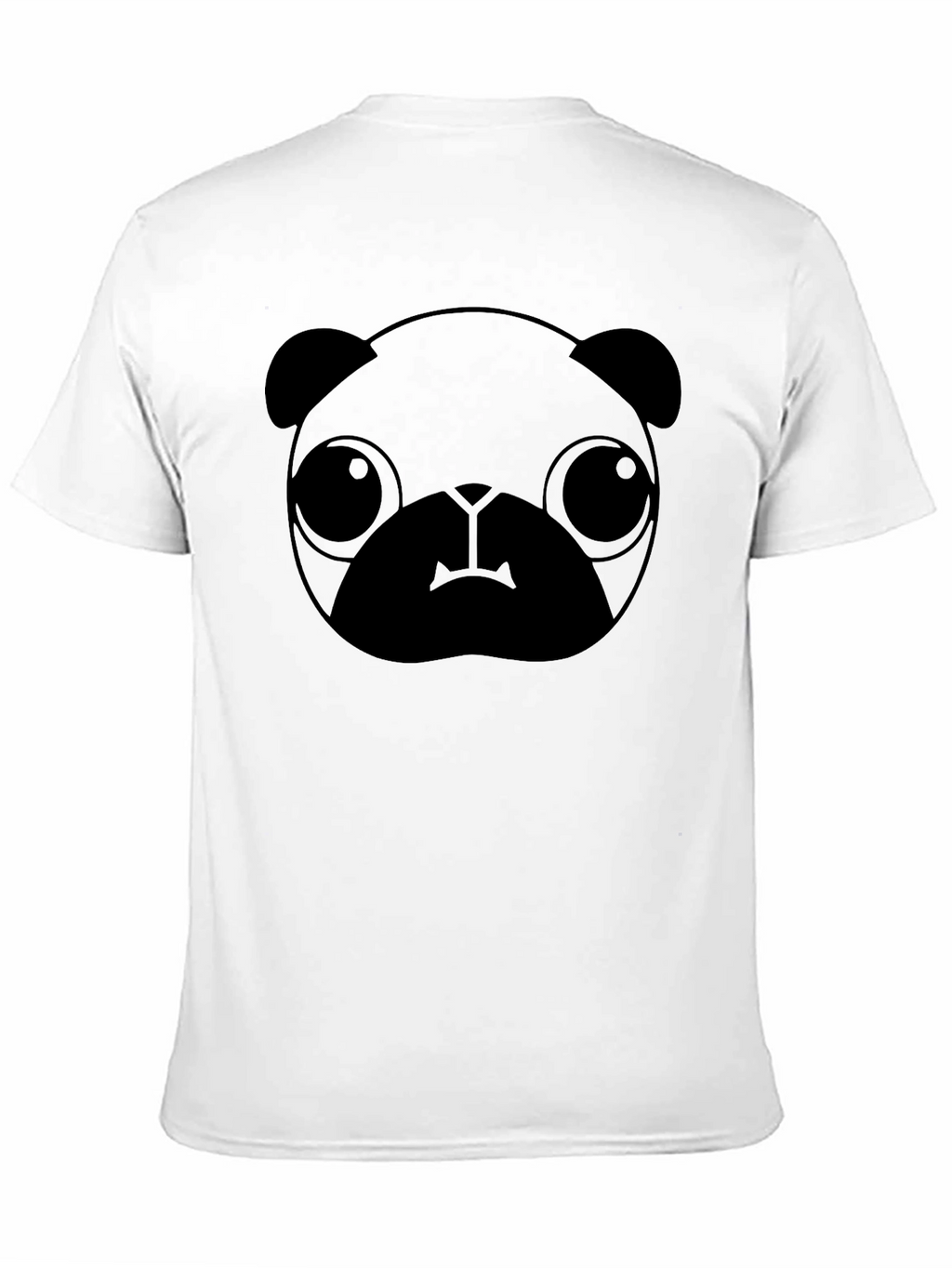 Black Pug Graphic Tee - Casual Style