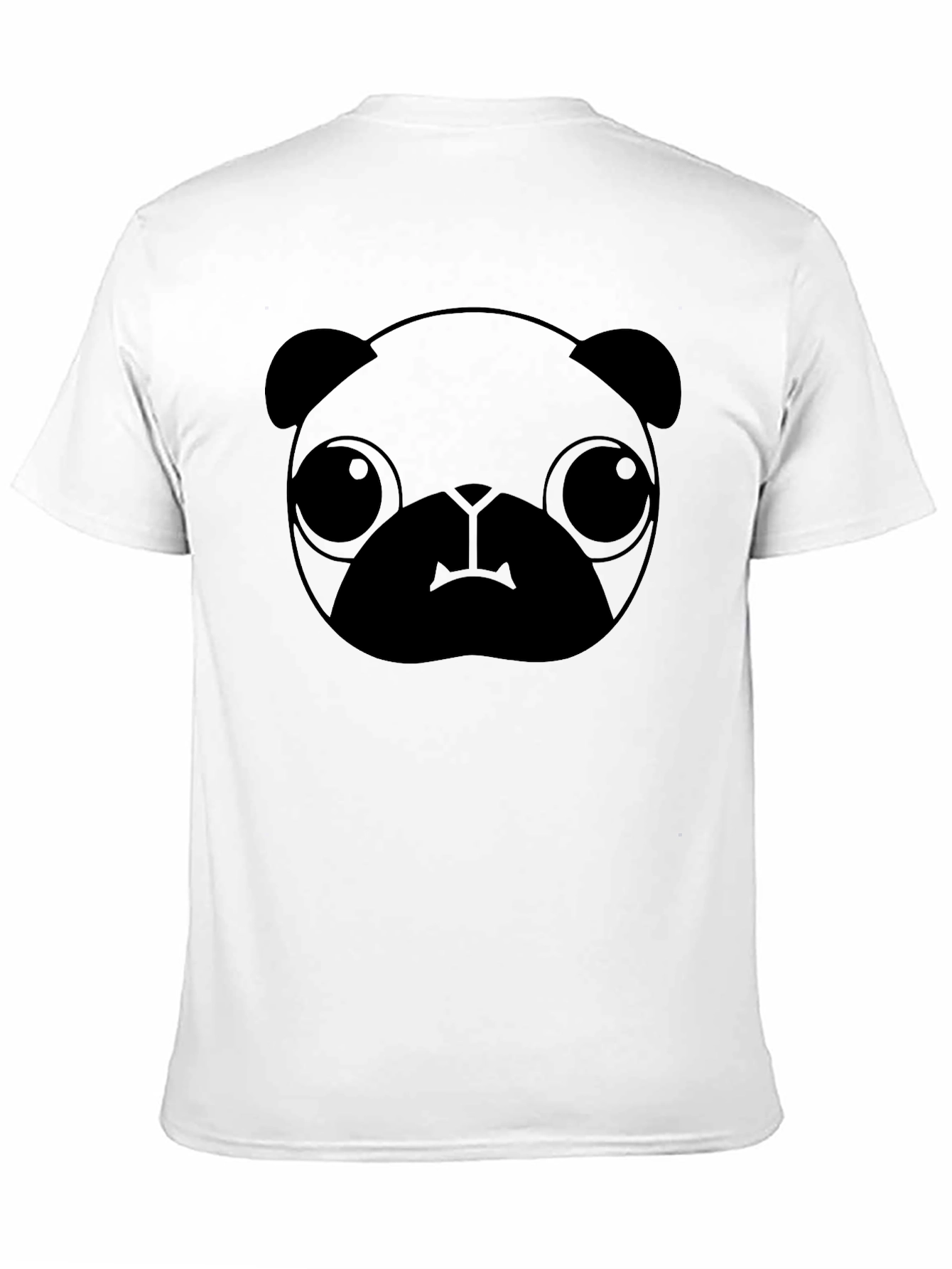 Black Pug Graphic Tee - Casual Style