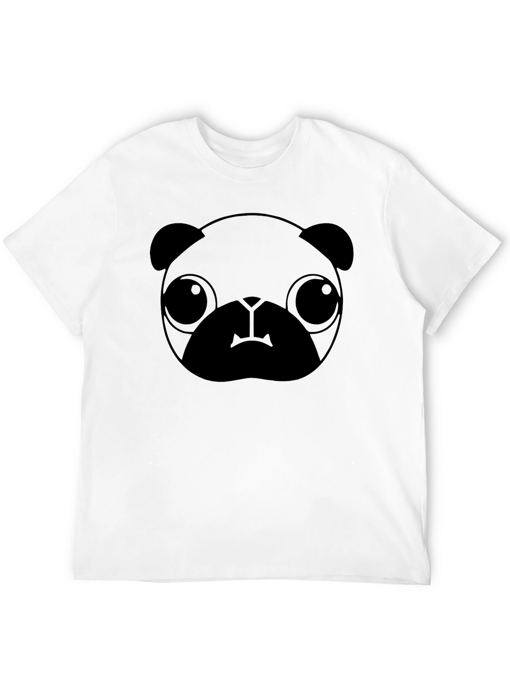 Black Pug Graphic Tee - Casual Style