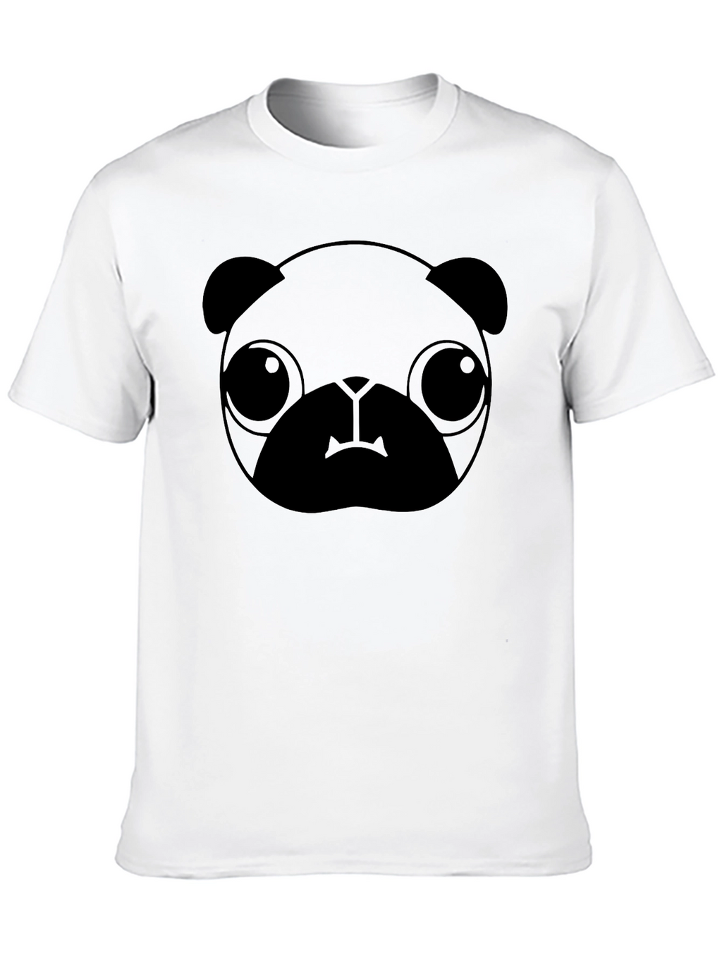 Black Pug Graphic Tee - Casual Style