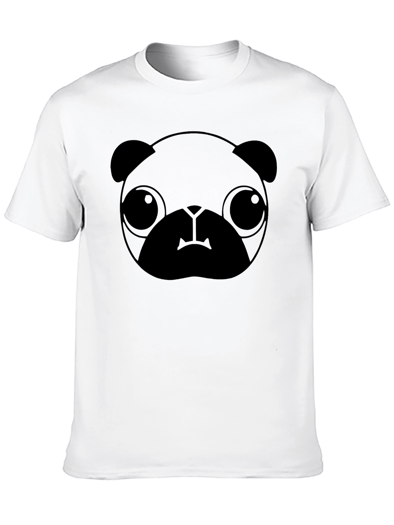 Black Pug Graphic Tee - Casual Style