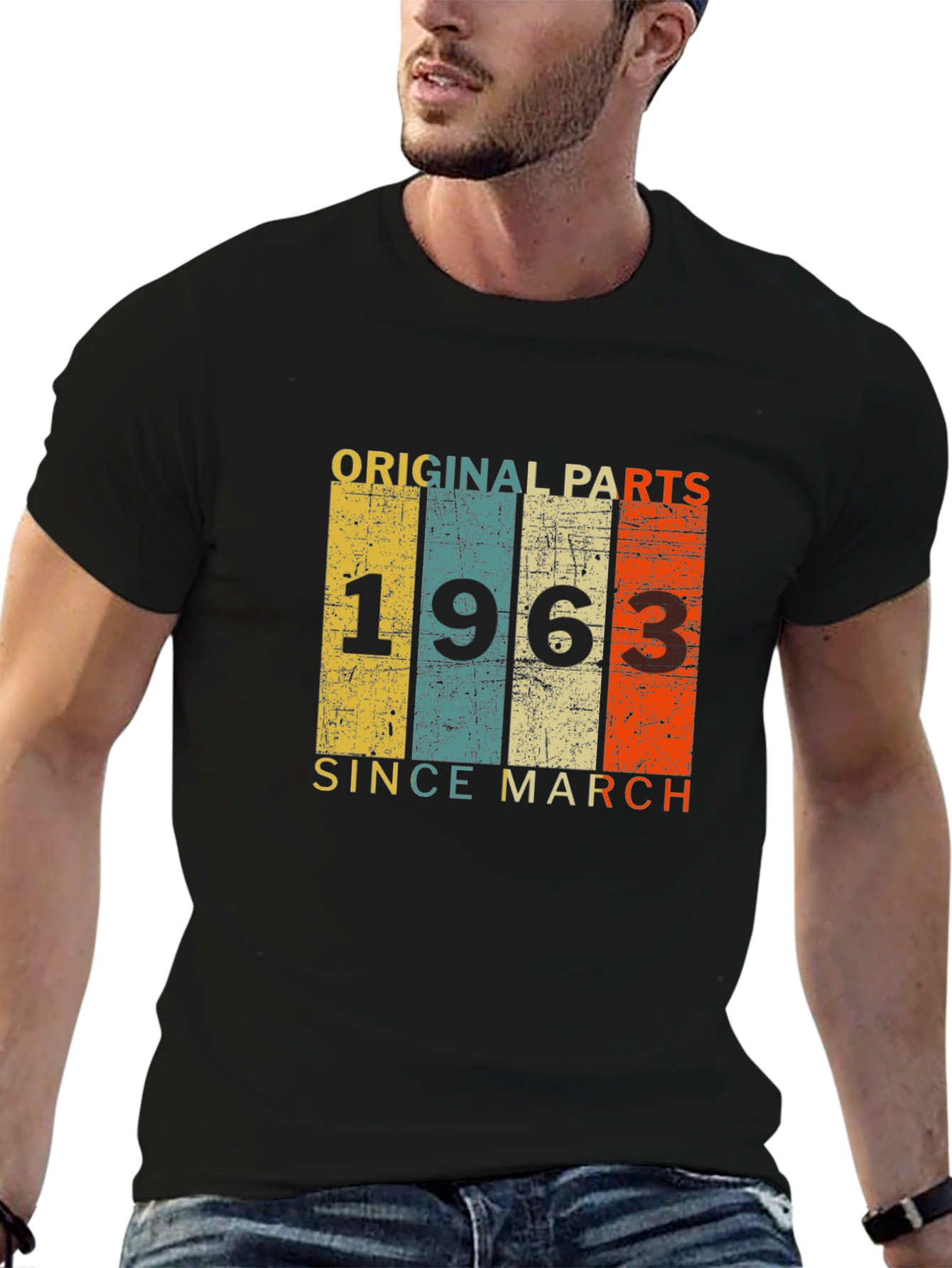Original Parts 1963 T-Shirt - Since March Birthday Tee