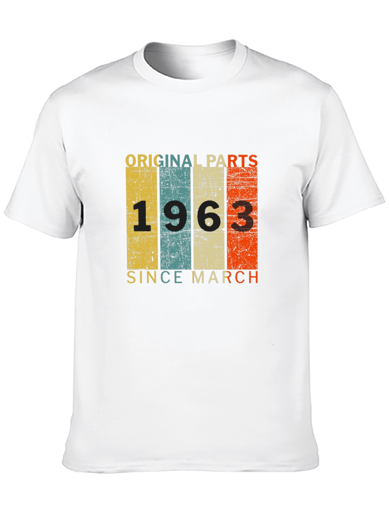 Original Parts 1963 T-Shirt - Since March Birthday Tee