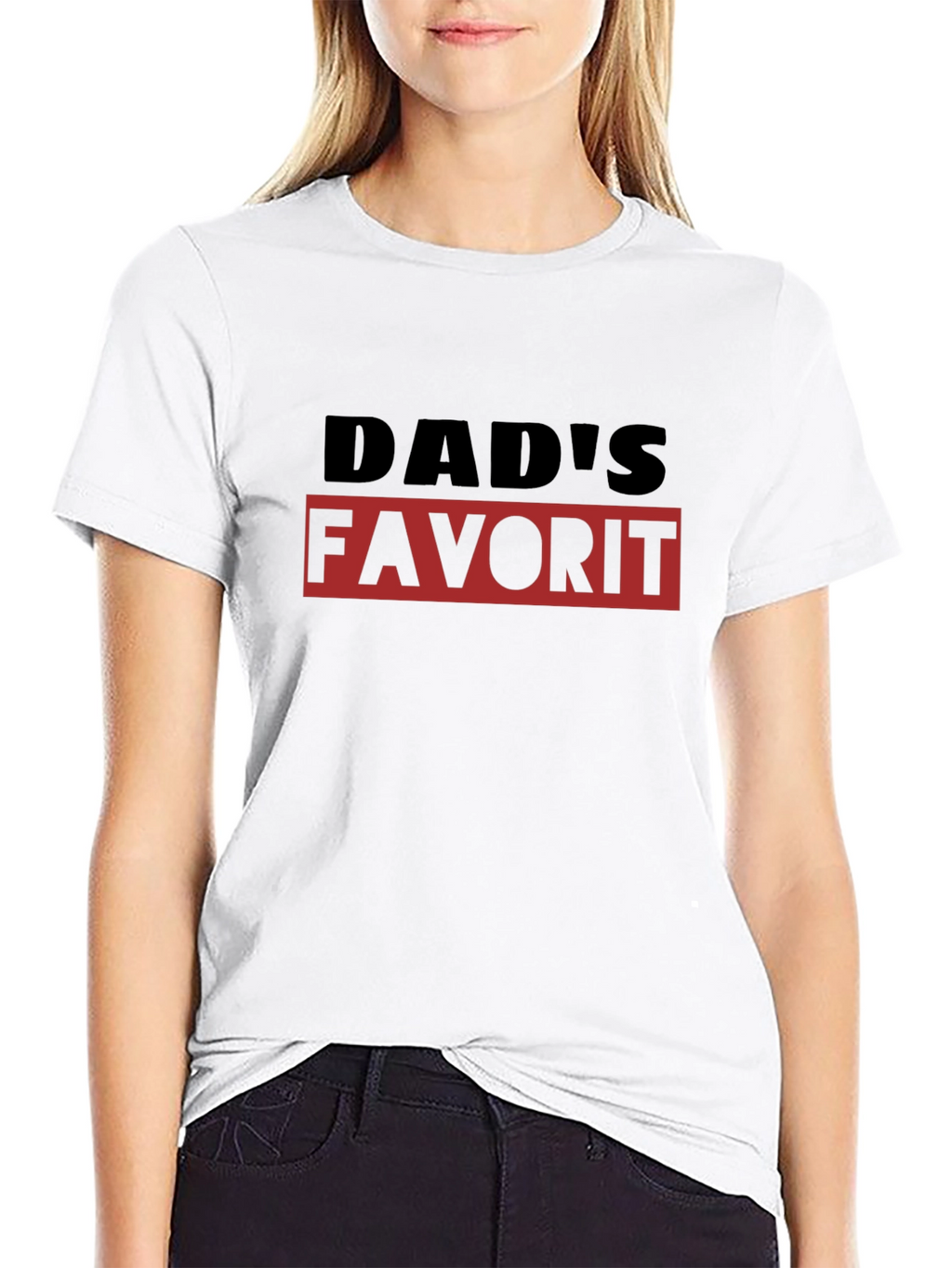 Dads Favorite T-Shirt - Black Graphic Tee