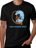 Hungry Wolf Graphic Tee - Bold and Unique Design