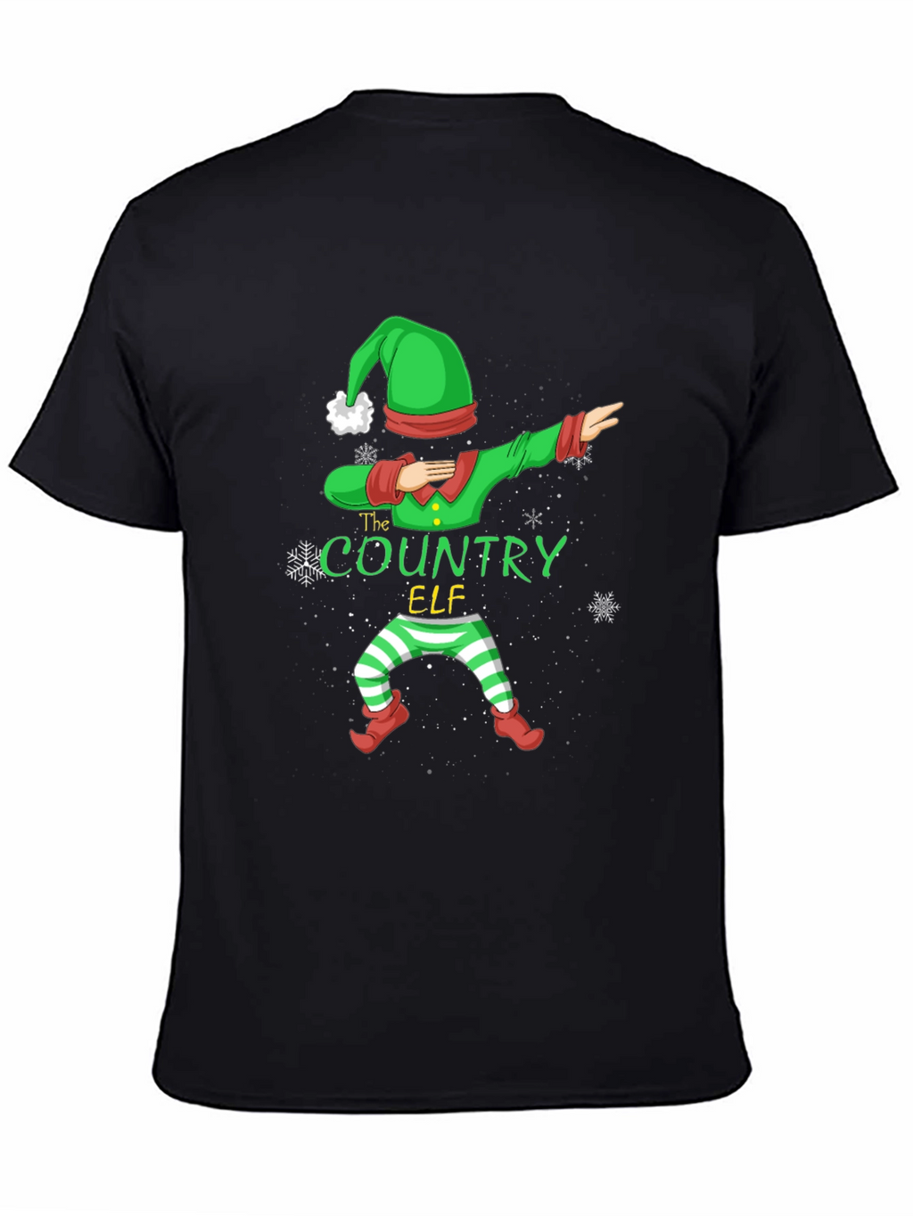 Country Elf Dabbing Christmas T-Shirt
