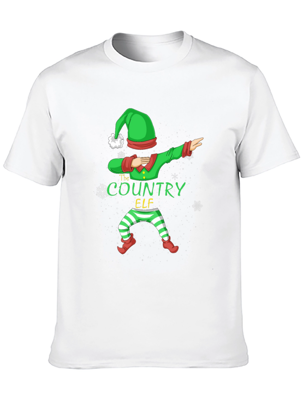 Country Elf Dabbing Christmas T-Shirt