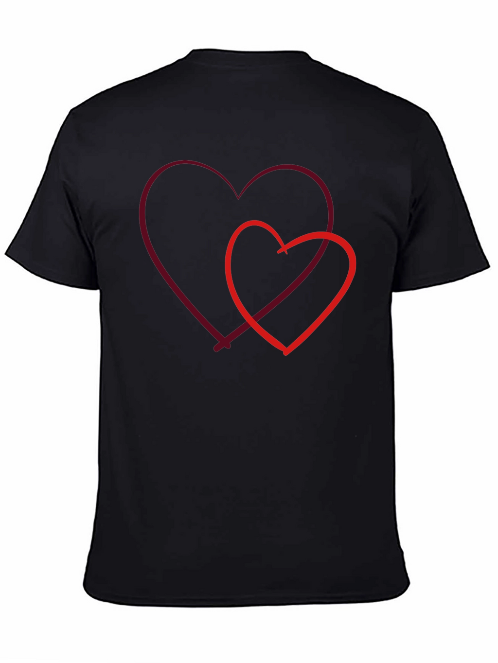 Heart Graphic Black T-Shirt - Love & Style